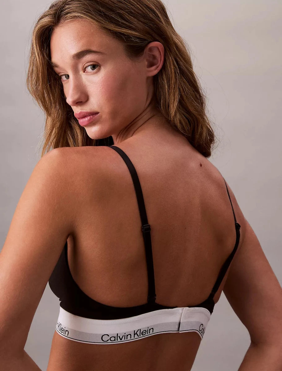 Calvin Klein - Icon Cotton Modal Unlined Triangle Bralette - Brandatak Store