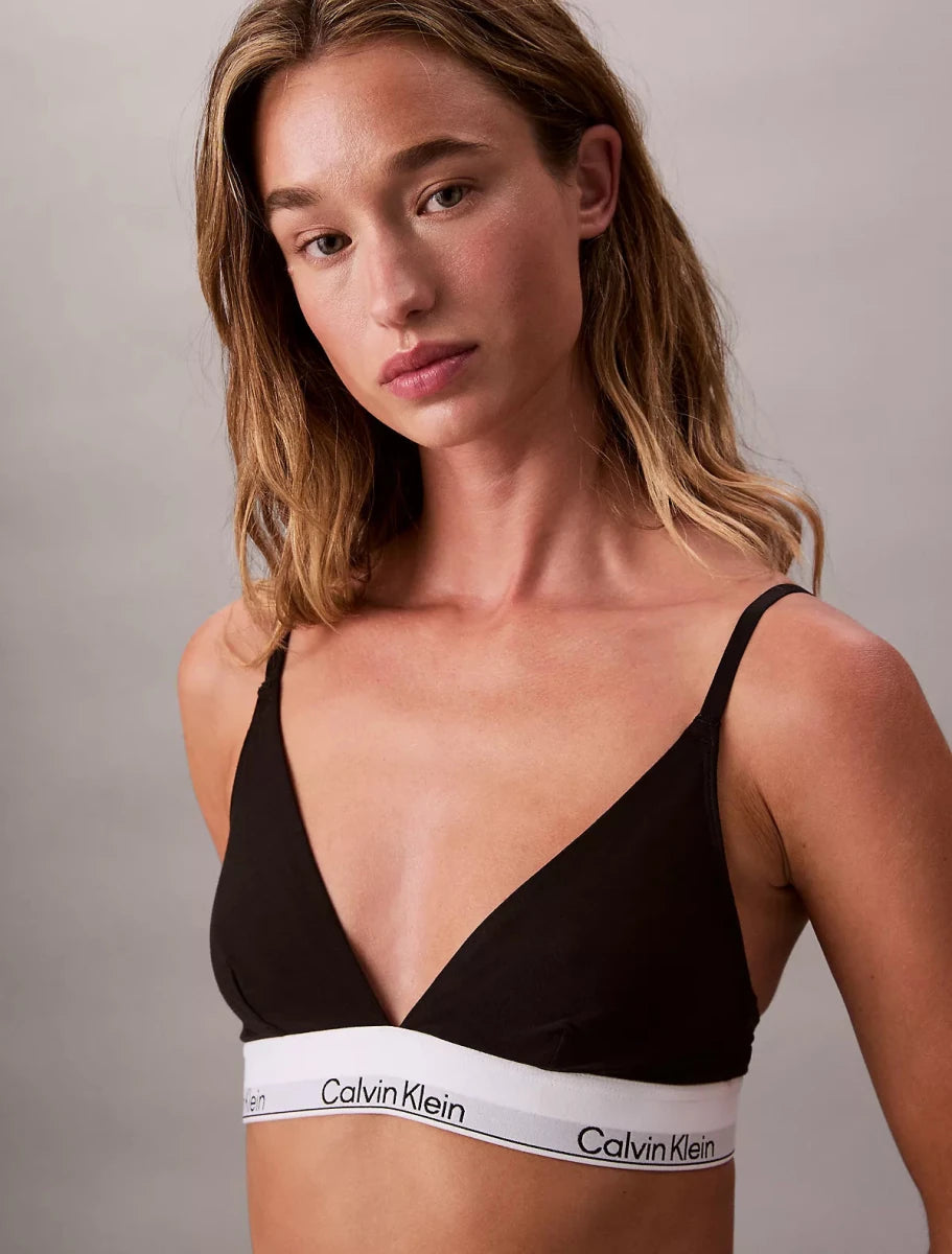 Calvin Klein - Icon Cotton Modal Unlined Triangle Bralette - Brandatak Store