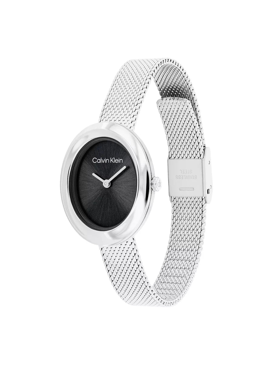 Calvin Klein - Contoured Bezel Oval Dial Watch - Brandatak Store