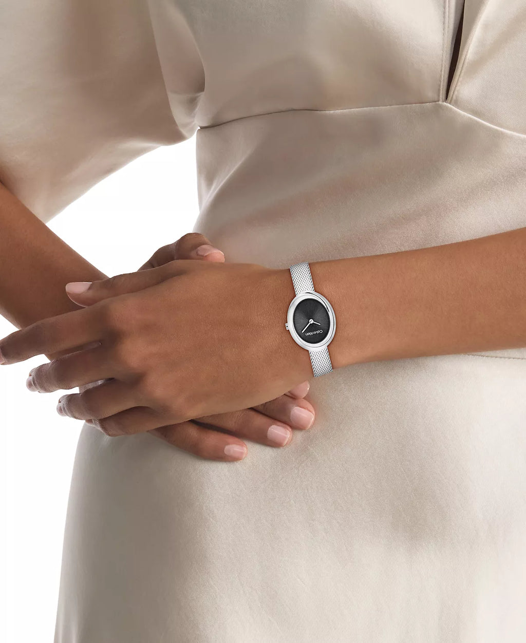 Calvin Klein - Contoured Bezel Oval Dial Watch