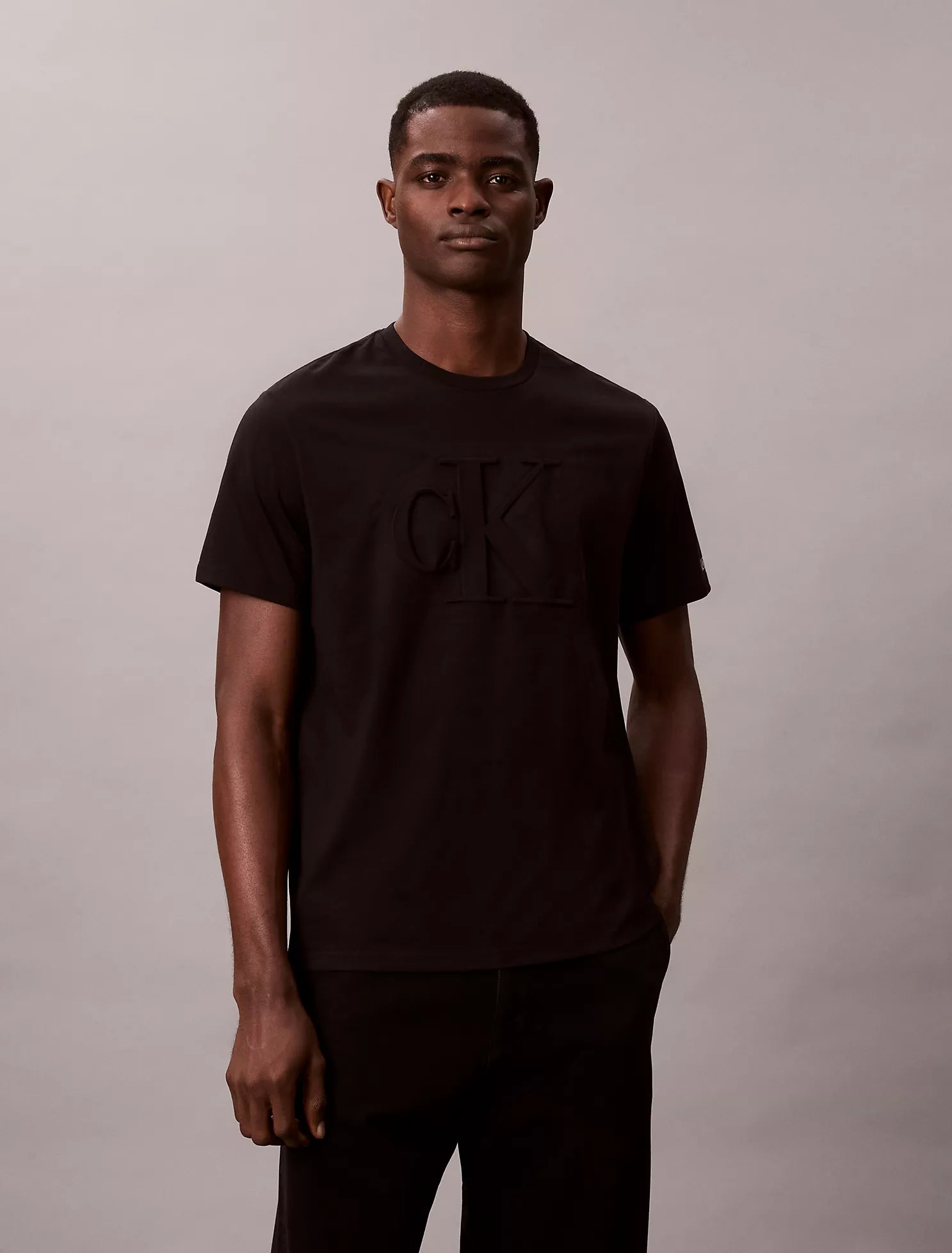 Calvin Klein - Embossed Monogram Classic T-Shirt IMMEDIATE