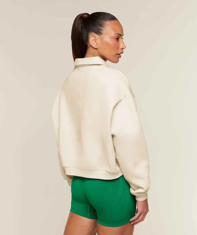 GYMSHARK - Cosy Luxe Campus Polo Sweatshirt