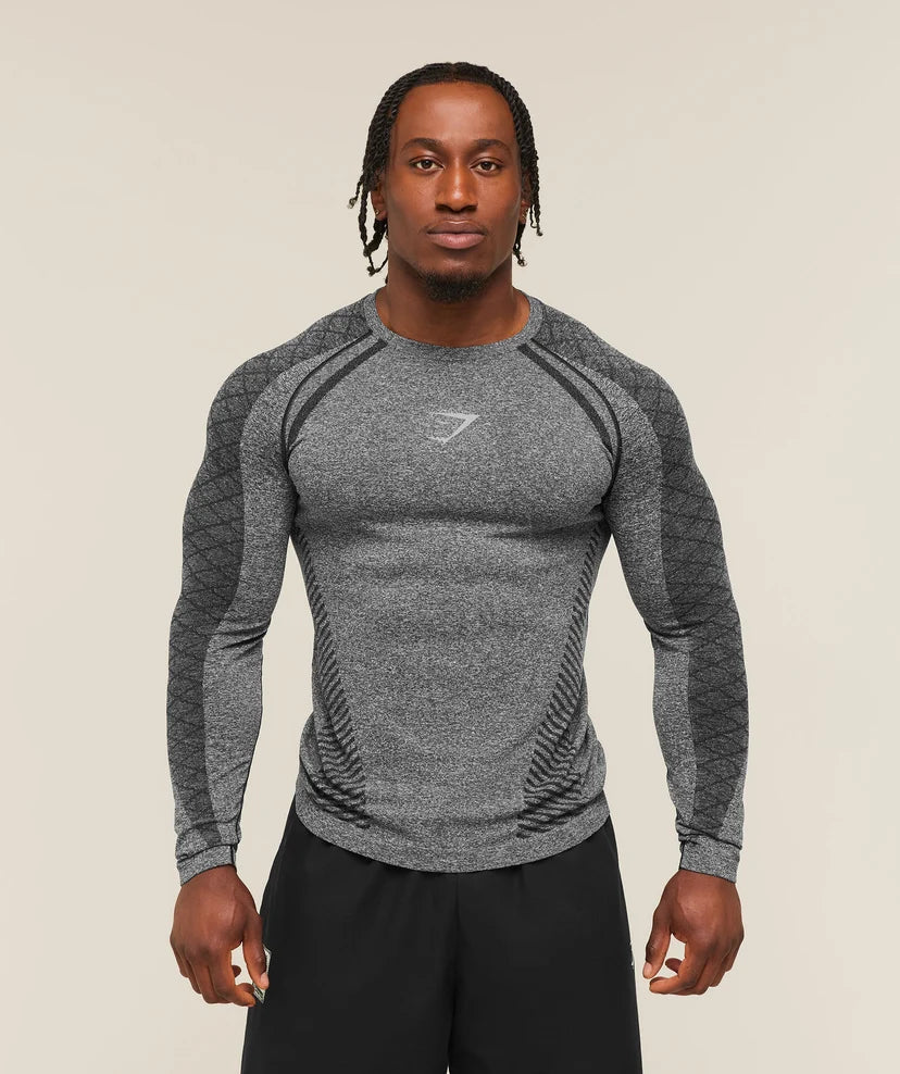 GYMSHARK - Devant Seamless Long Sleeve T-Shirt