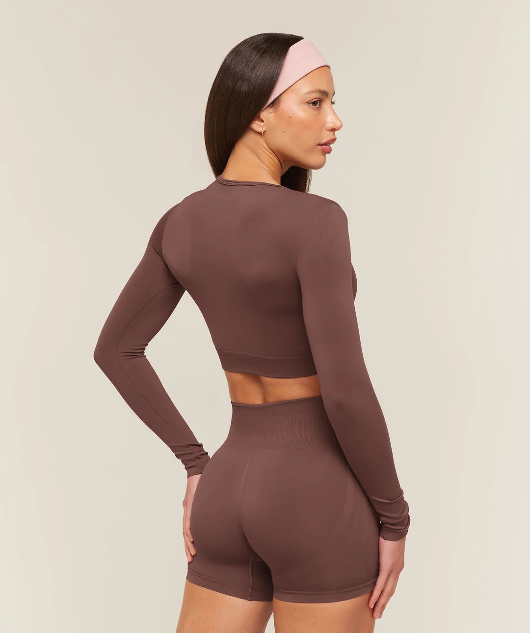 GYMSHARK - Everyday Seamless Long Sleeve Crop Top