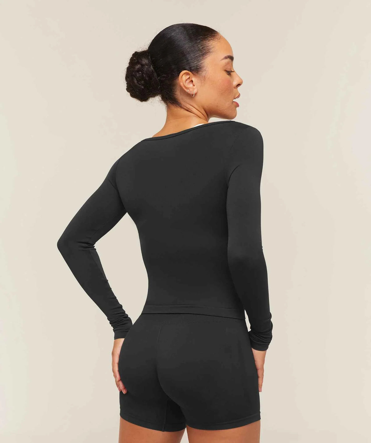 GYMSHARK - Everyday Seamless Wide Neck Long Sleeve Top