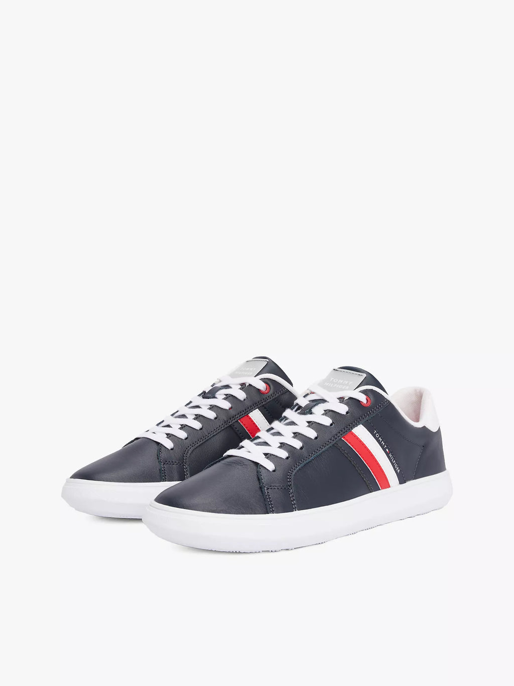 Tommy Hilfiger - Stripe Leather Cupsole Sneaker