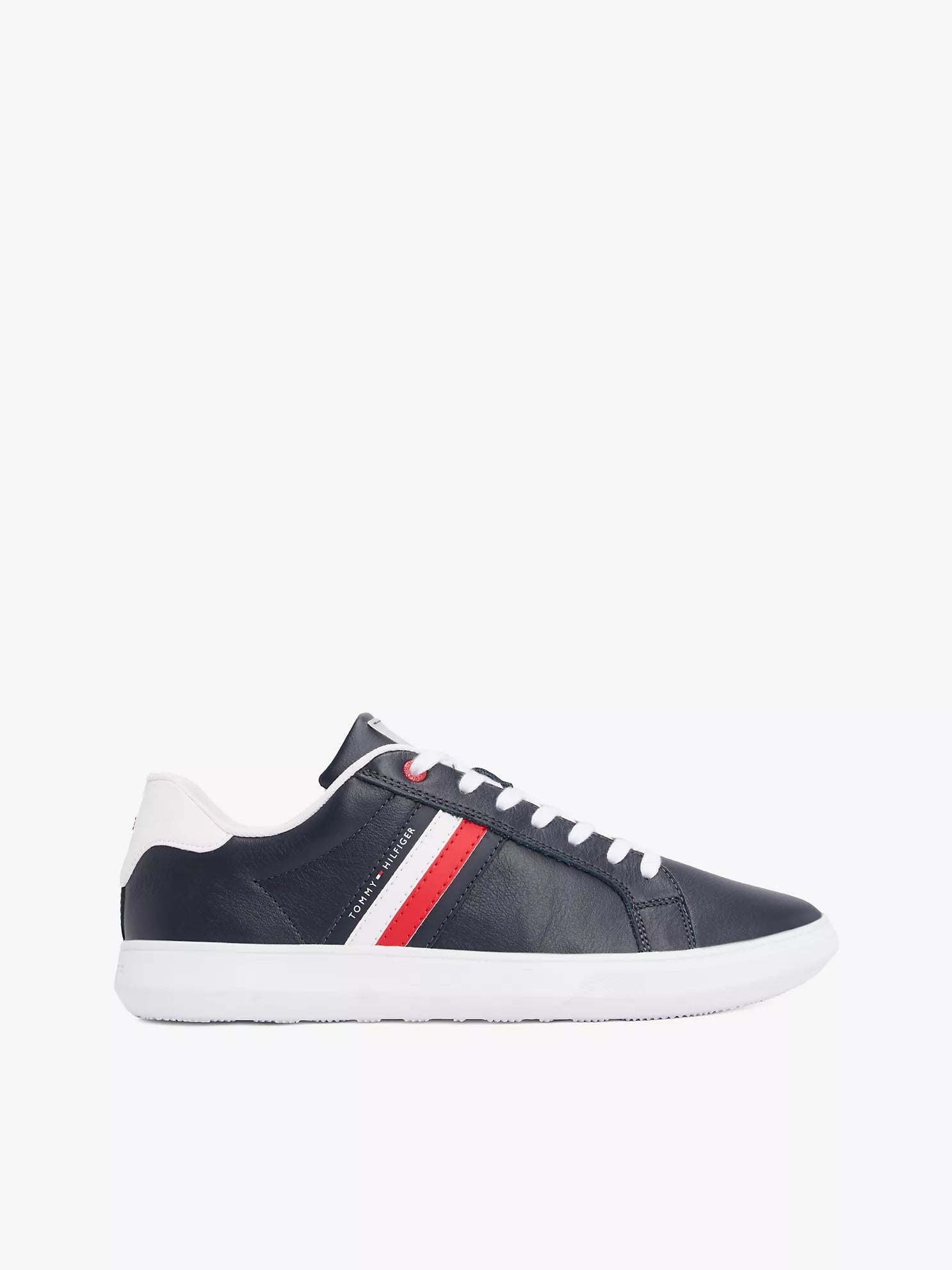Tommy Hilfiger - Stripe Leather Cupsole Sneaker