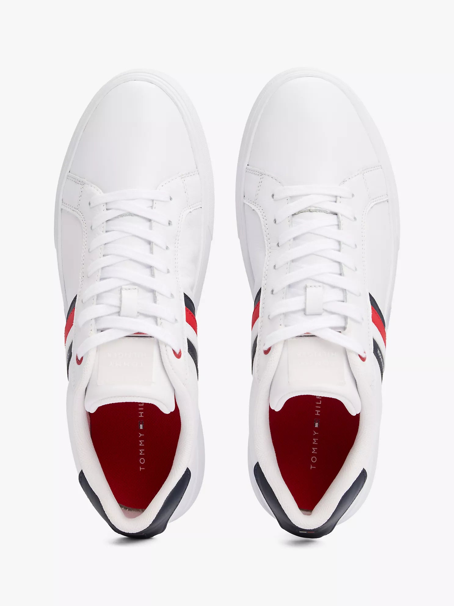 Tommy Hilfiger - Stripe Leather Cupsole Sneaker