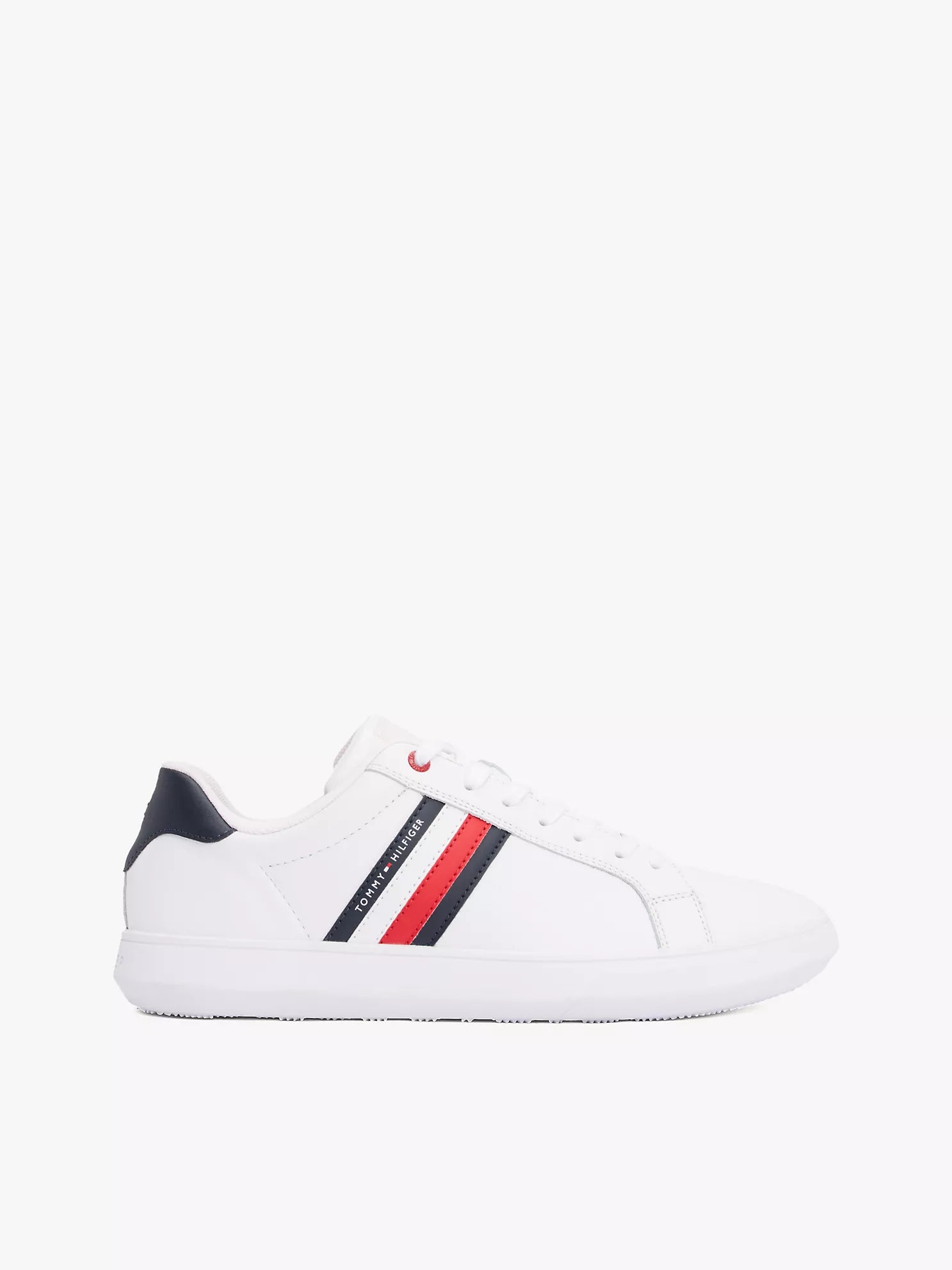 Tommy Hilfiger - Stripe Leather Cupsole Sneaker