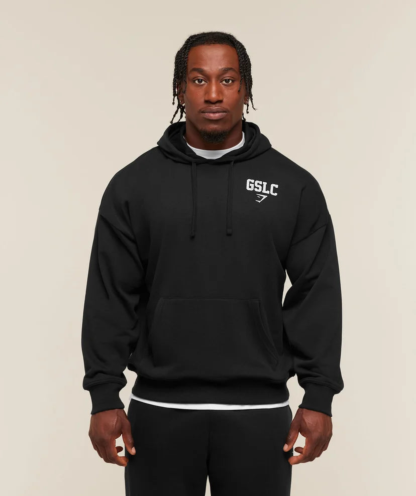 GYMSHARK - Faded Collegiate Graphic Hoodie