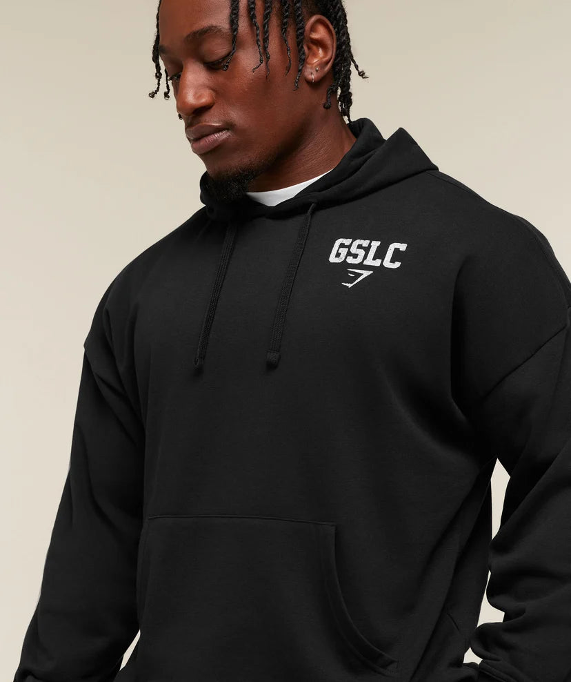 GYMSHARK - Faded Collegiate Graphic Hoodie