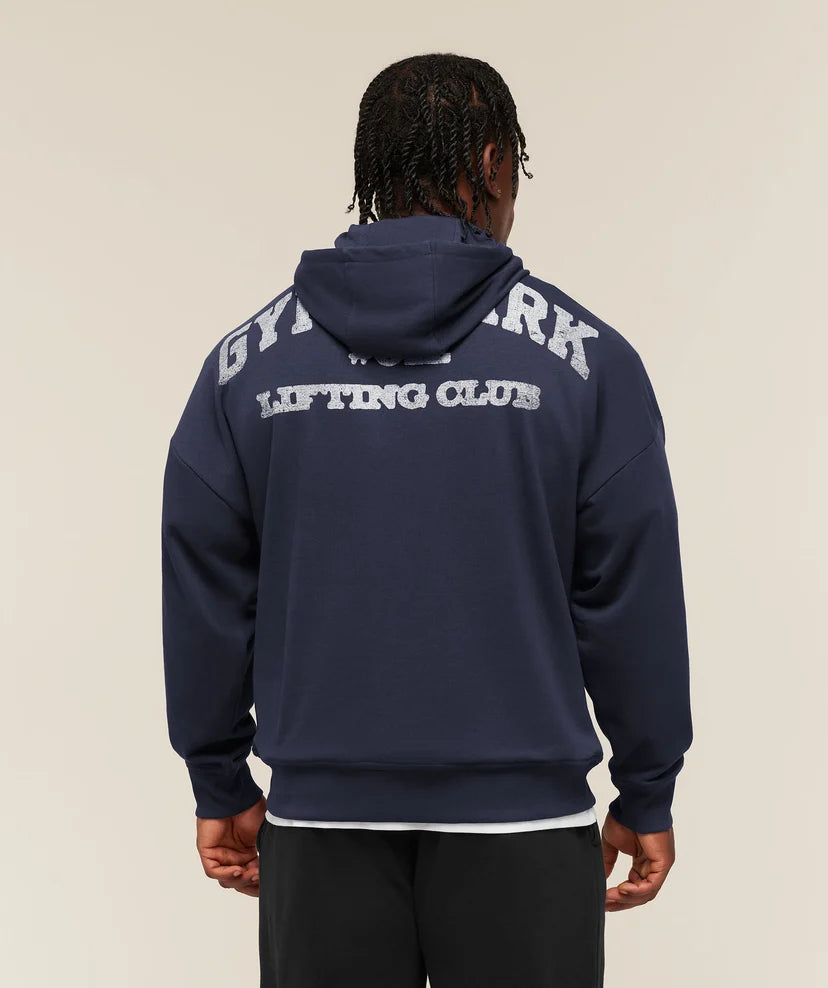GYMSHARK - Faded Collegiate Graphic Hoodie
