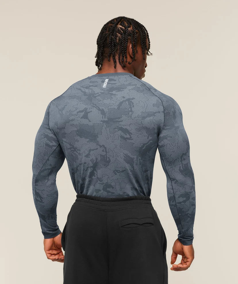 GYMSHARK - Geo Seamless Long Sleeve T-Shirt