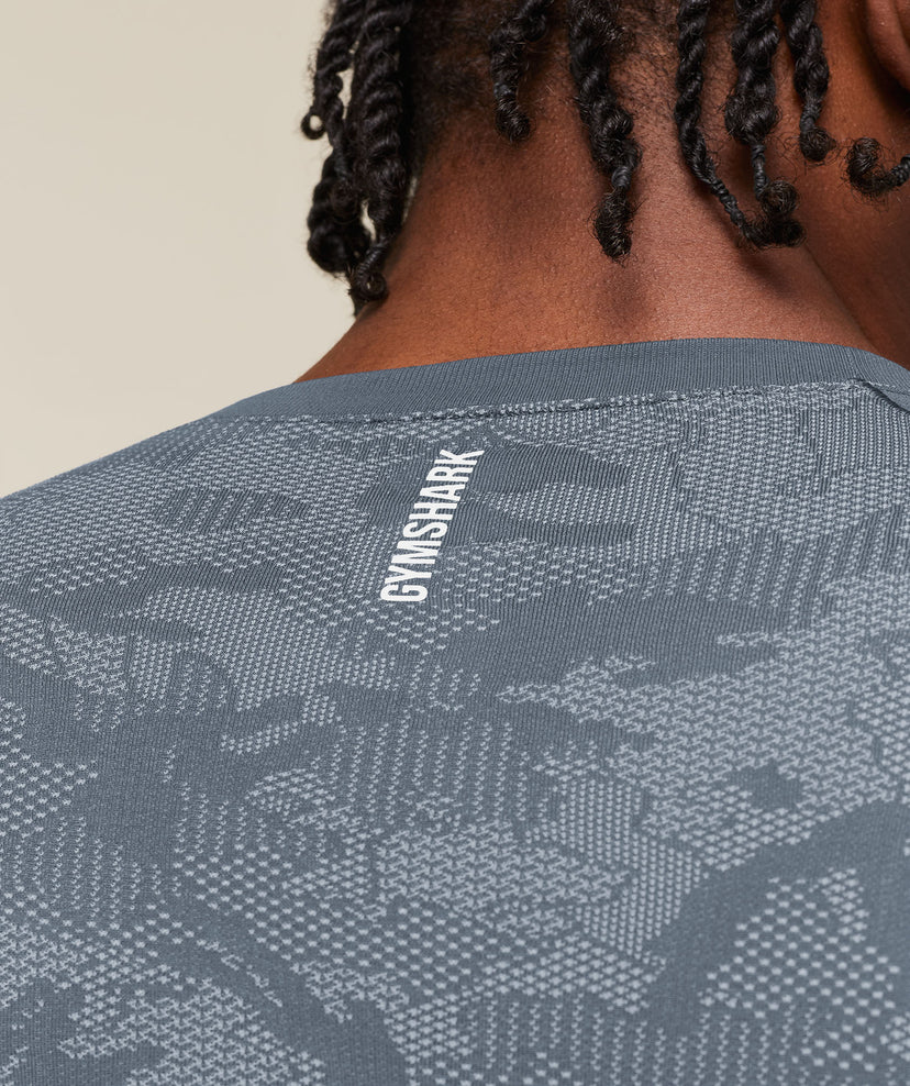 GYMSHARK - Geo Seamless Long Sleeve T-Shirt