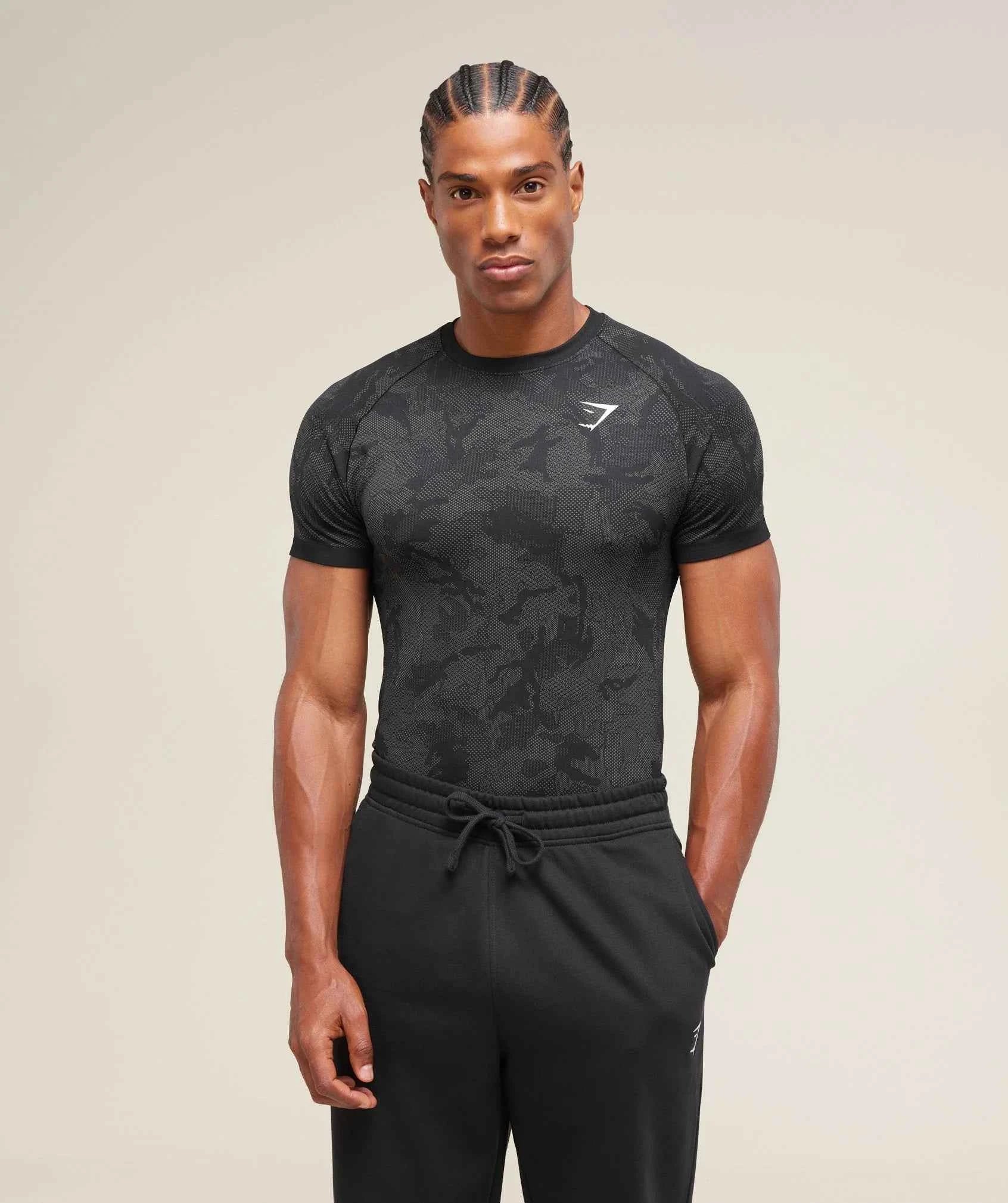 GYMSHARK-Geo Seamless T-Shirt