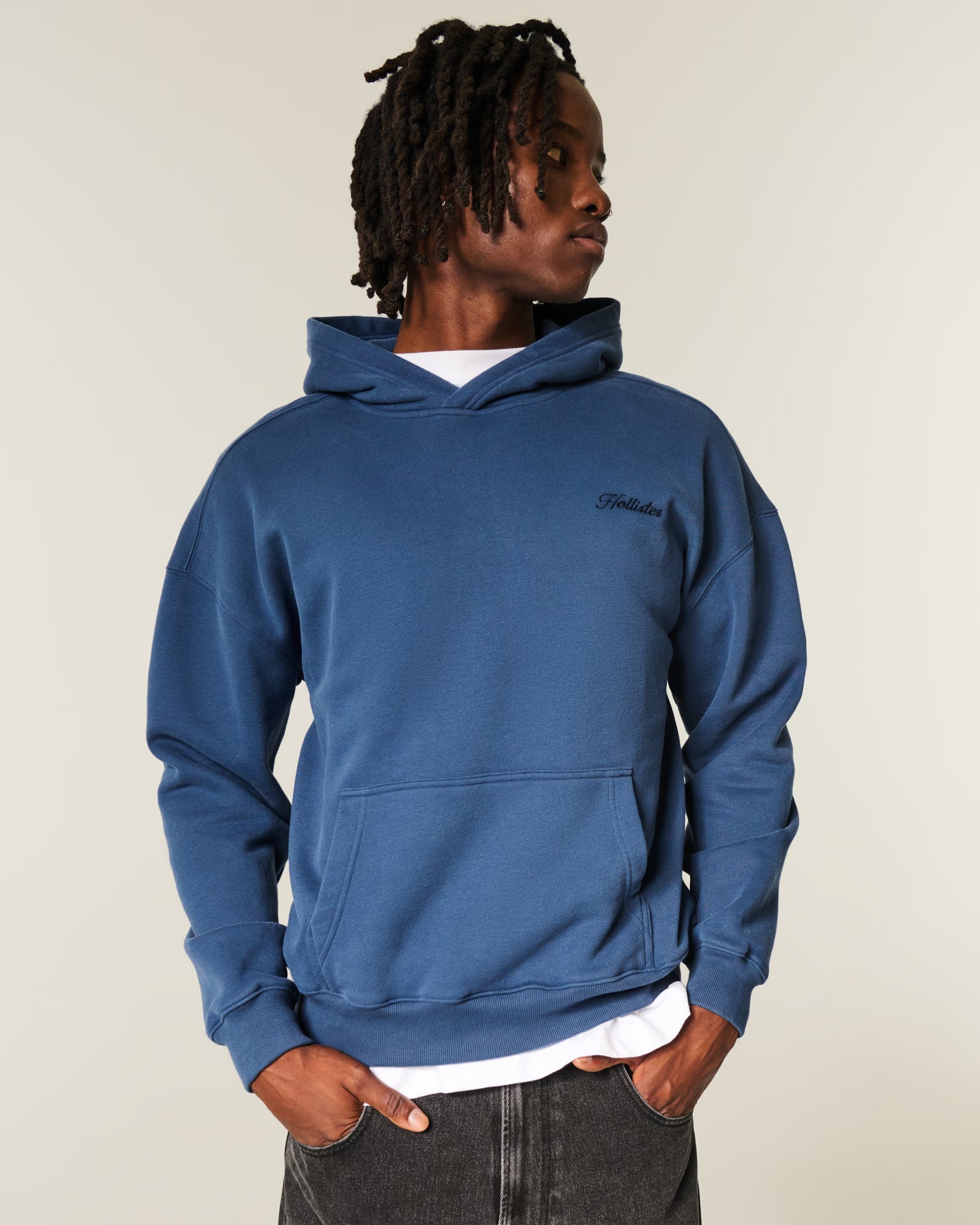Hollister - Boxy Logo Hoodie