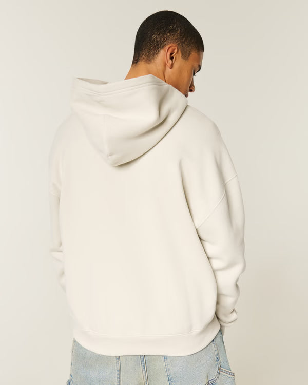 Hollister - Hollister Feel Good Boxy Zip-Up Hoodie IMMEDIATE