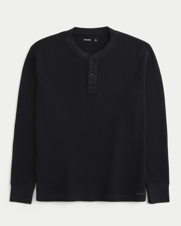 Hollister - Long Sleeve Thermal Henley IMMEDIATE