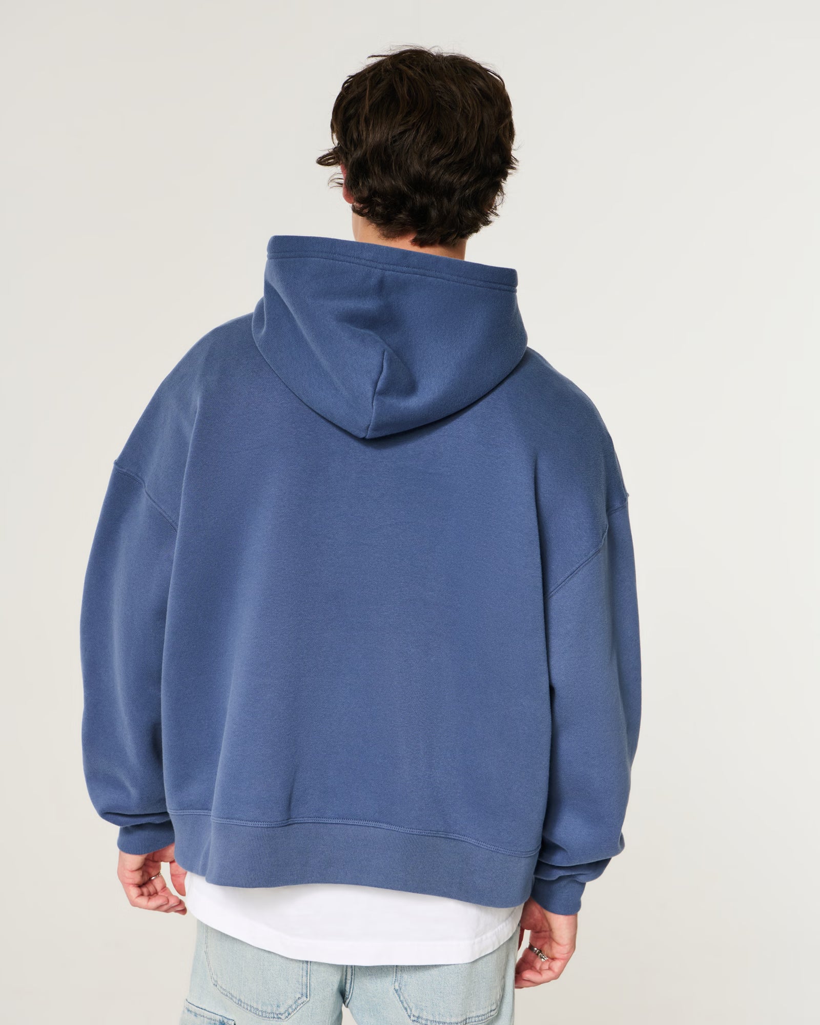 Hollister - Hollister Feel Good Super Boxy Logo Hoodie IMMEDIATE