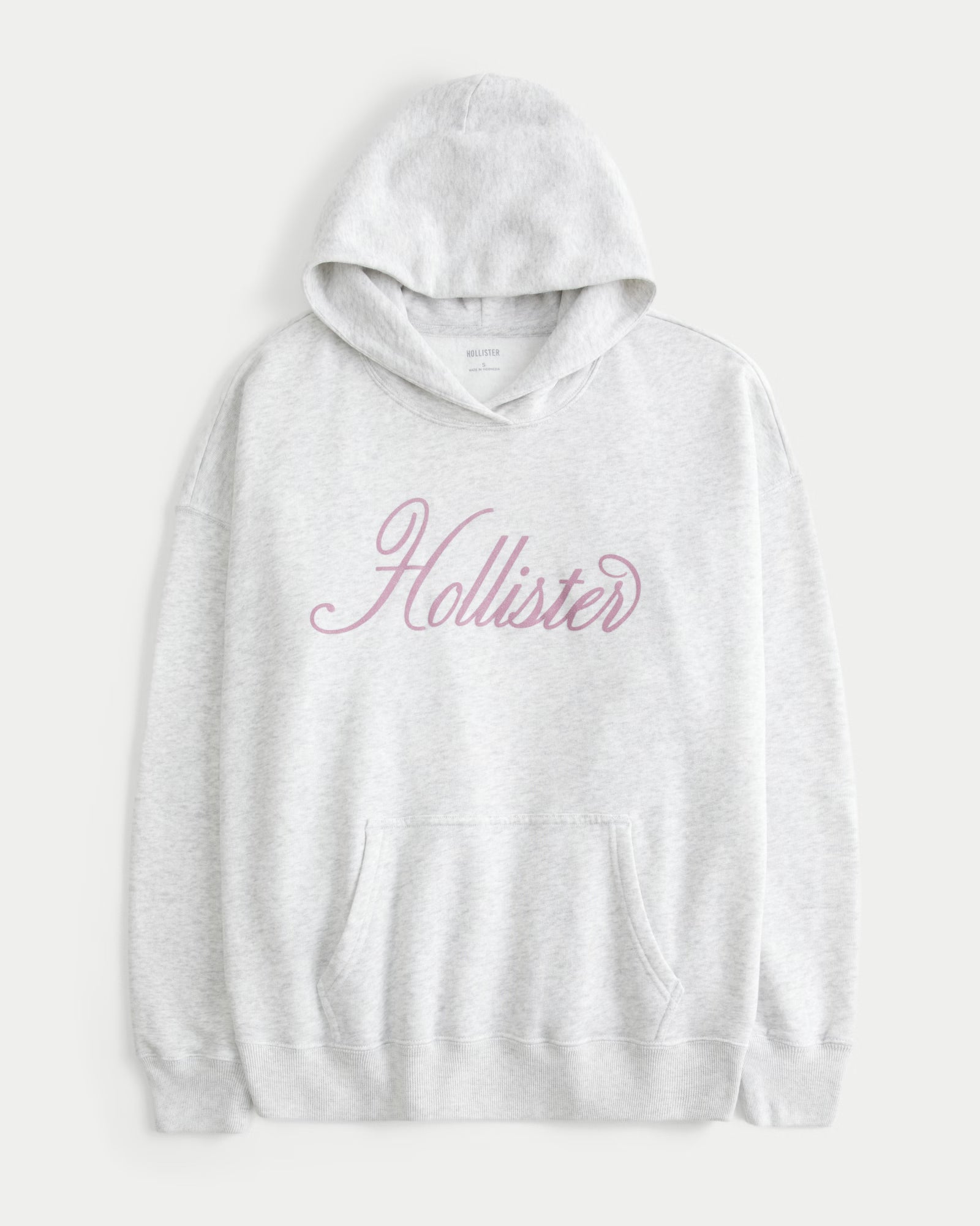 Hollister - Oversized Sparkle Logo Graphic Hoodie