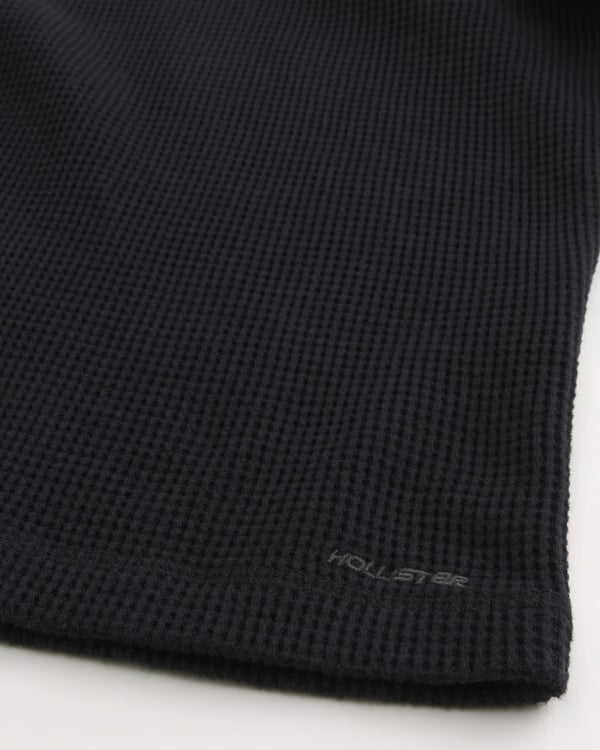 Hollister - Long Sleeve Thermal Henley IMMEDIATE