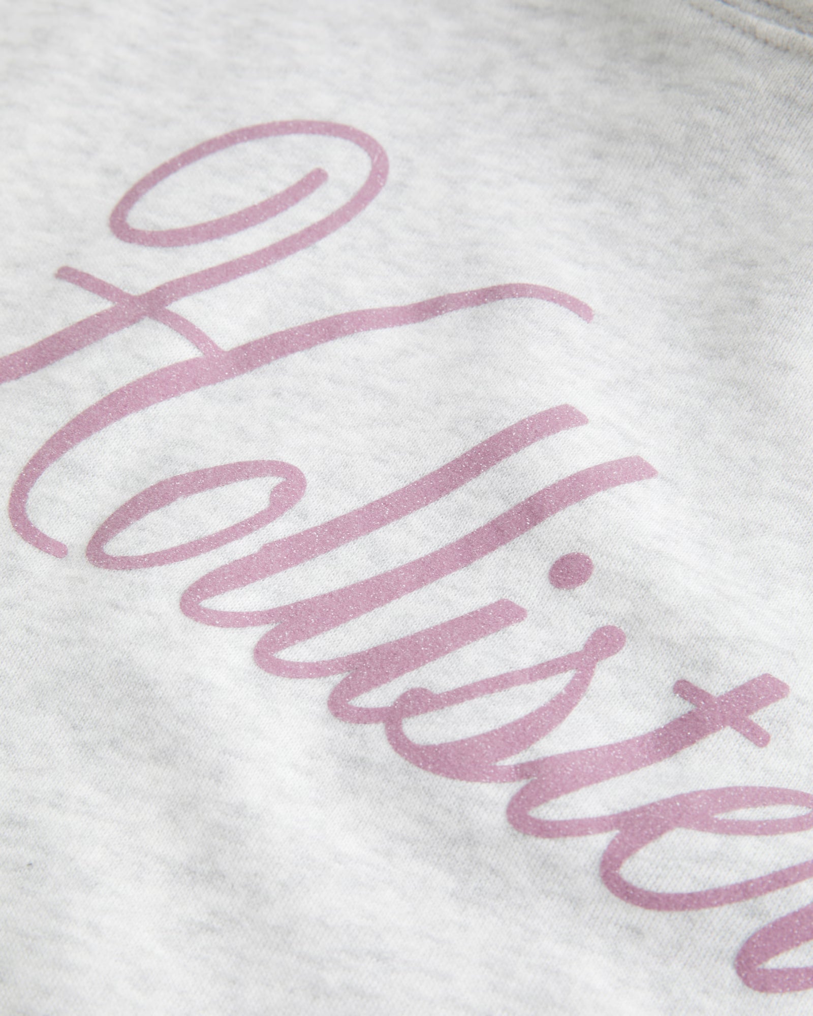 Hollister - Oversized Sparkle Logo Graphic Hoodie