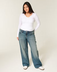 Hollister - Low-Rise Baggy Jeans