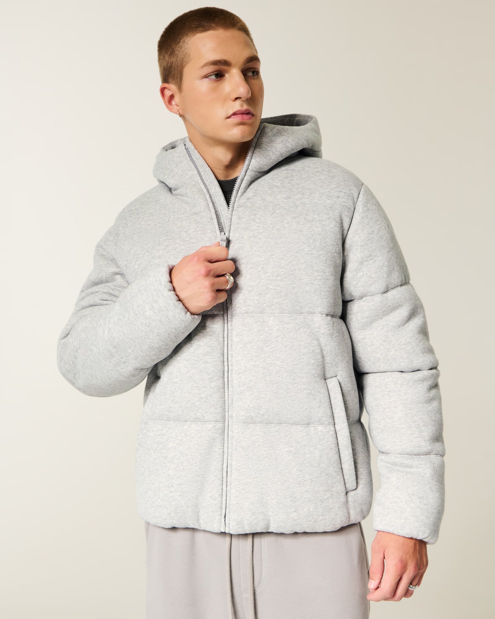 Hollister - Feel Good Fleece Puffer Jacket