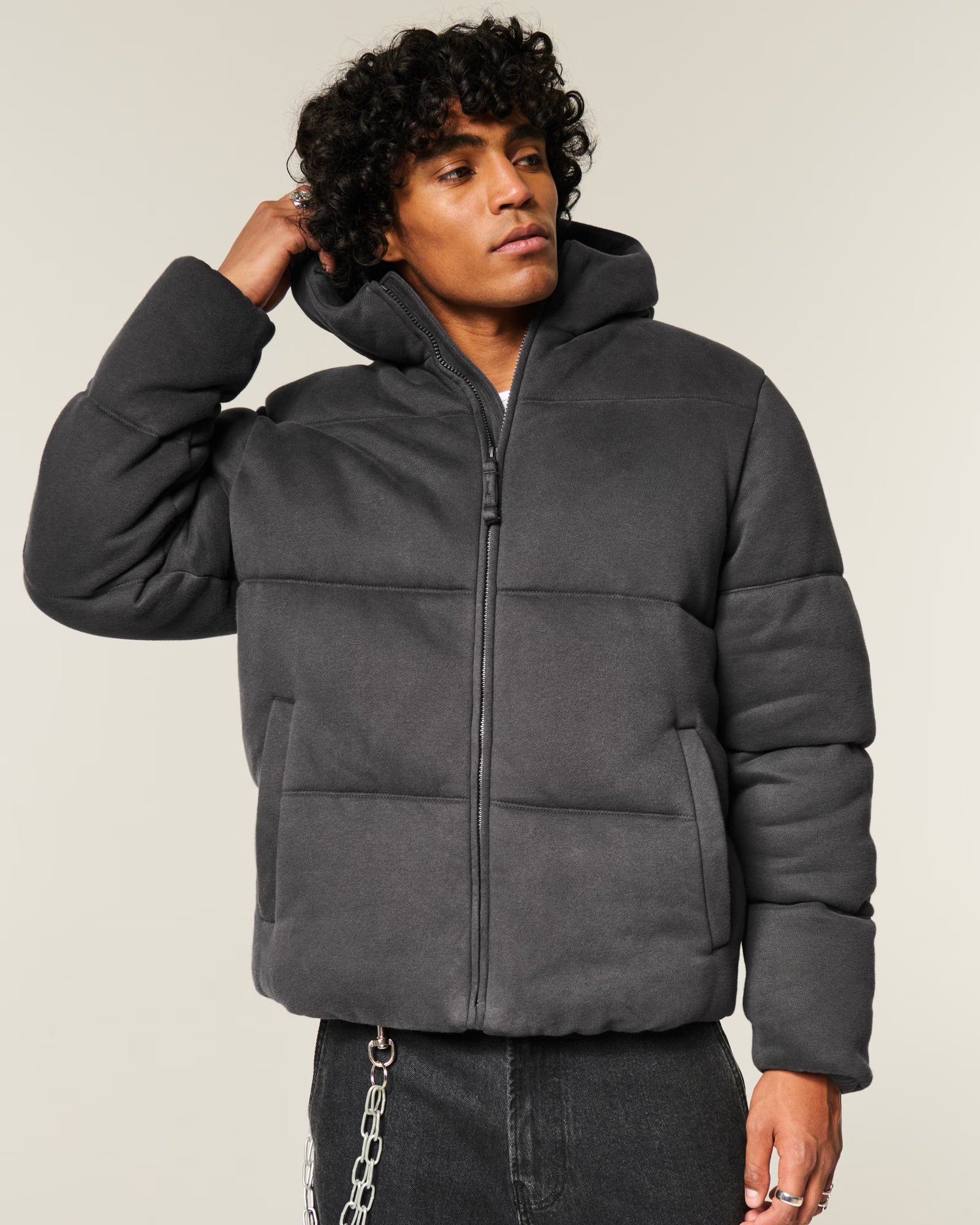 Hollister - Feel Good Fleece Puffer Jacket