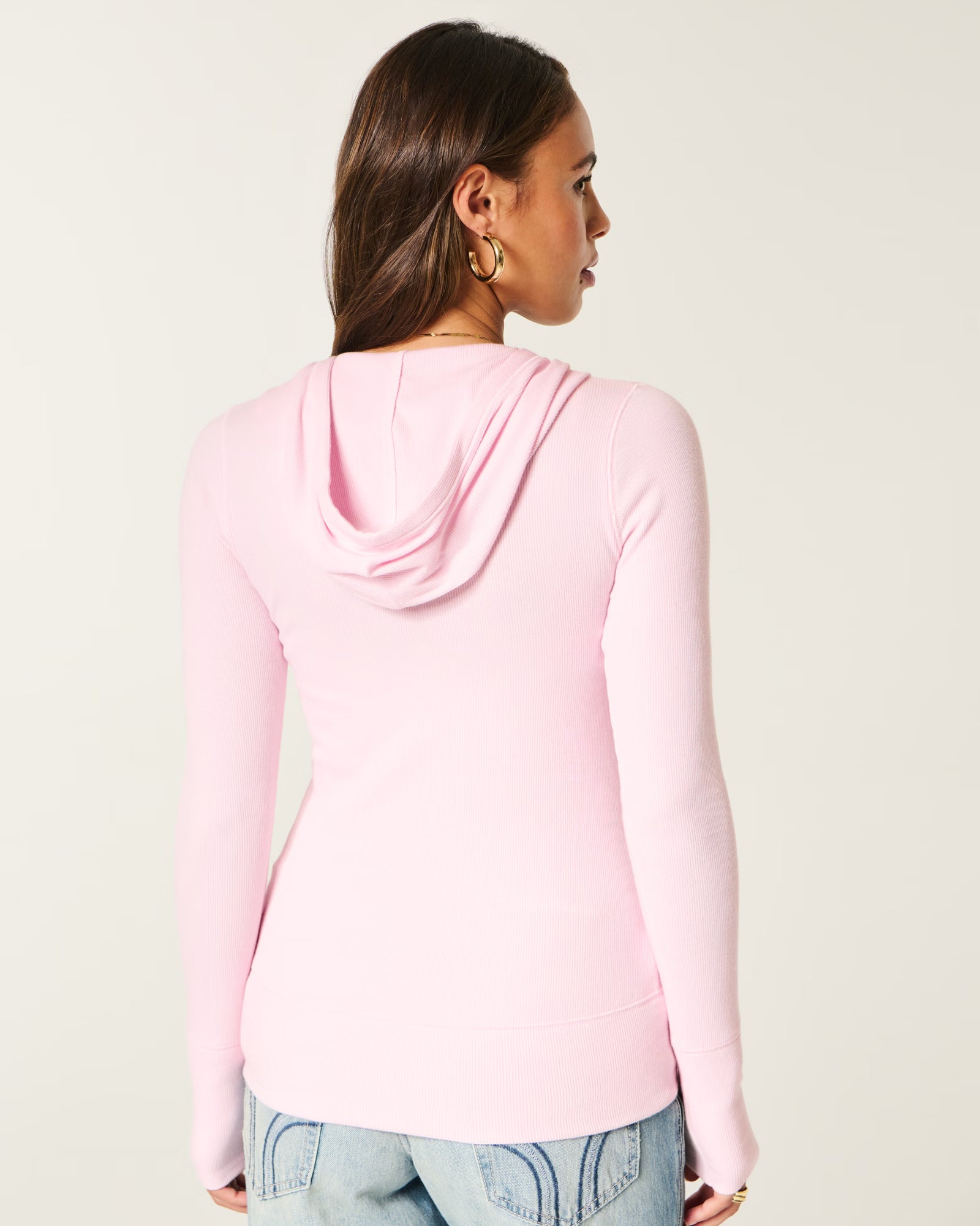 Hollister - Long-Sleeve Hooded Henley