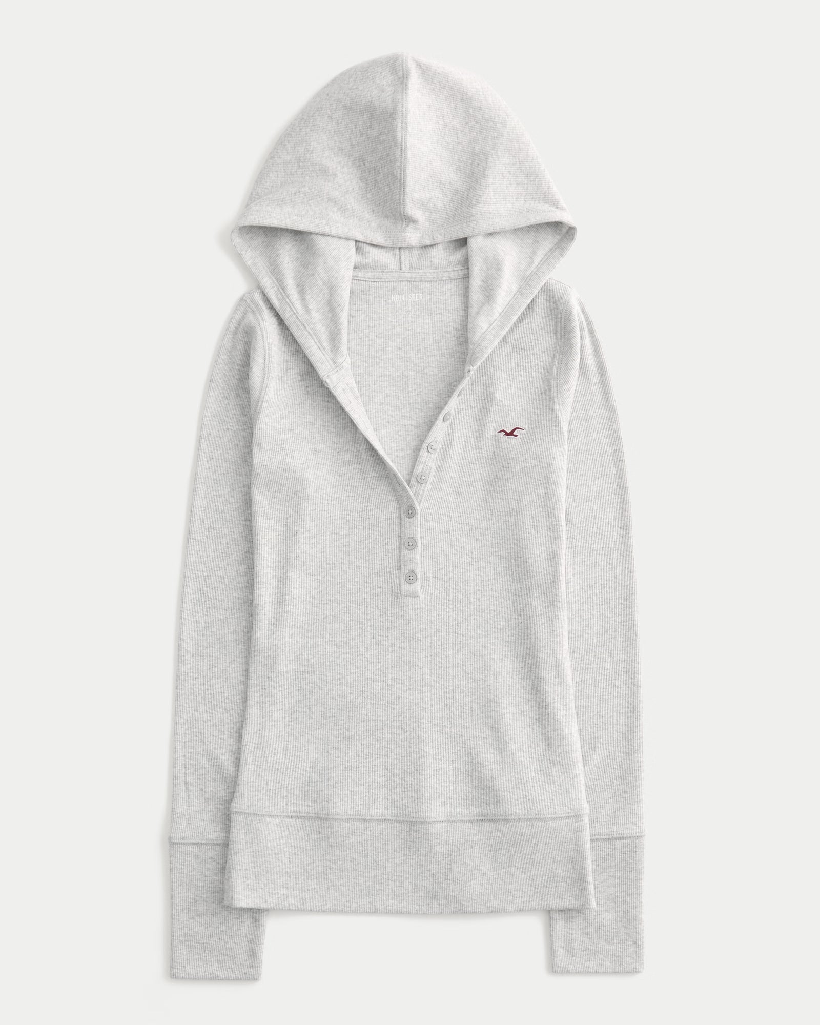 Hollister - Long-Sleeve Hooded Henley