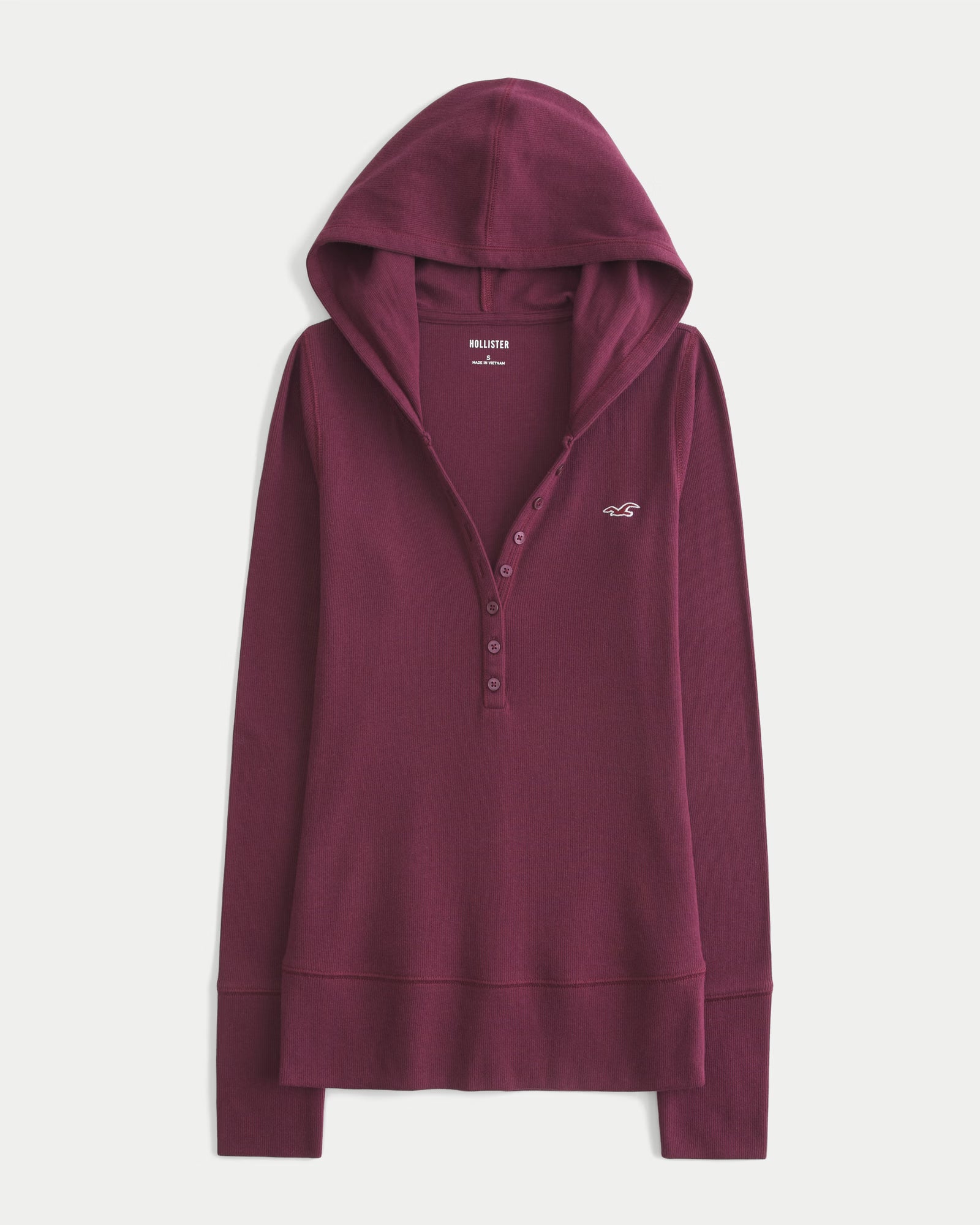 Hollister - Long-Sleeve Hooded Henley