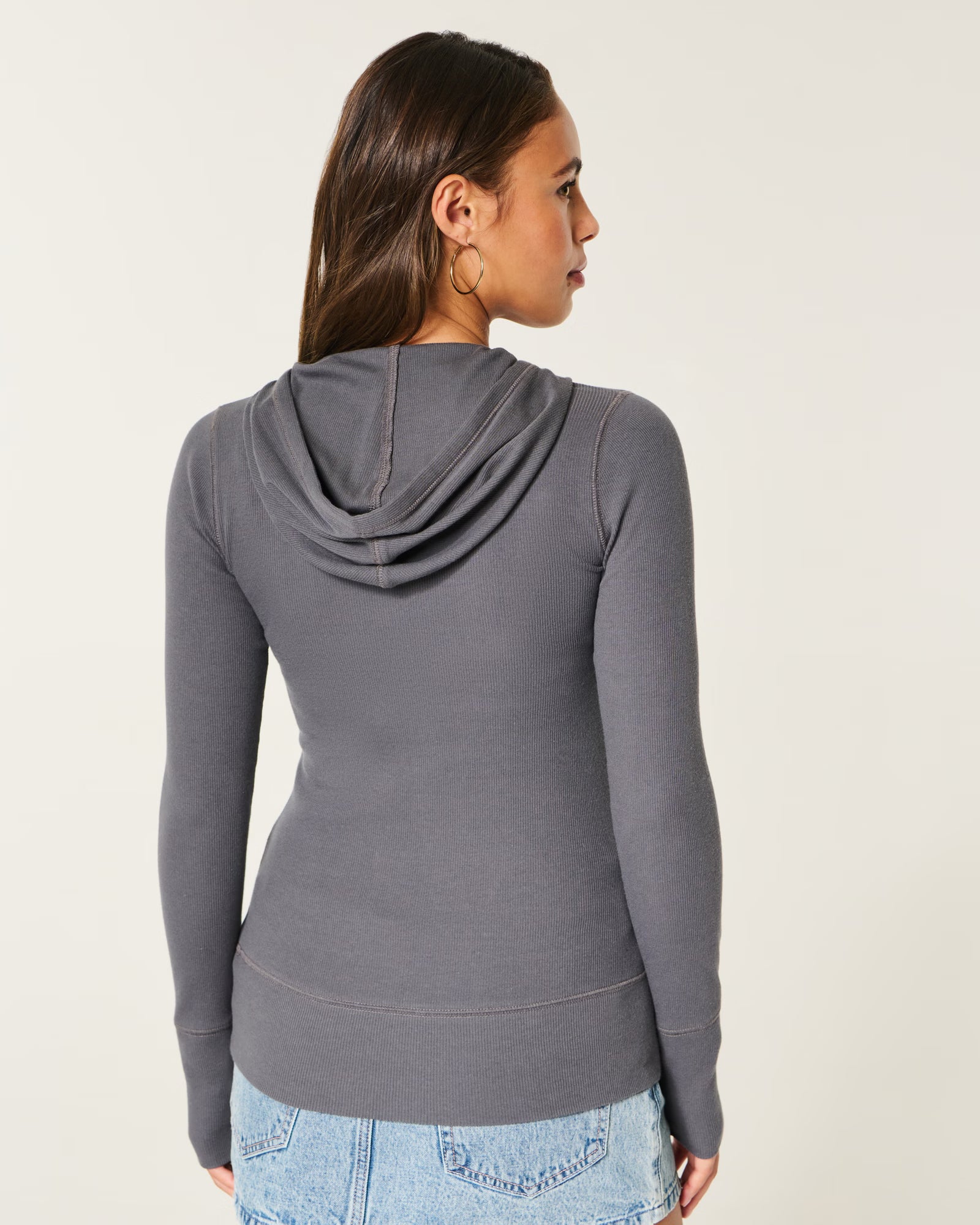 Hollister - Long-Sleeve Hooded Henley