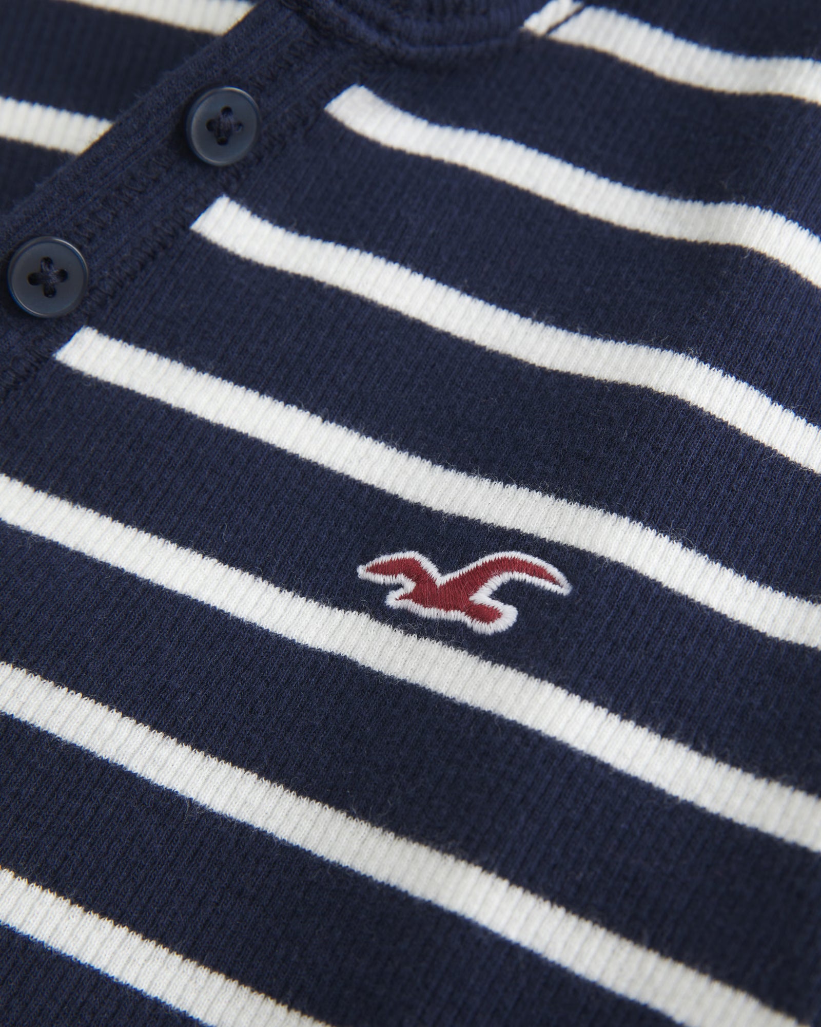 Hollister - Long-Sleeve Hooded Henley