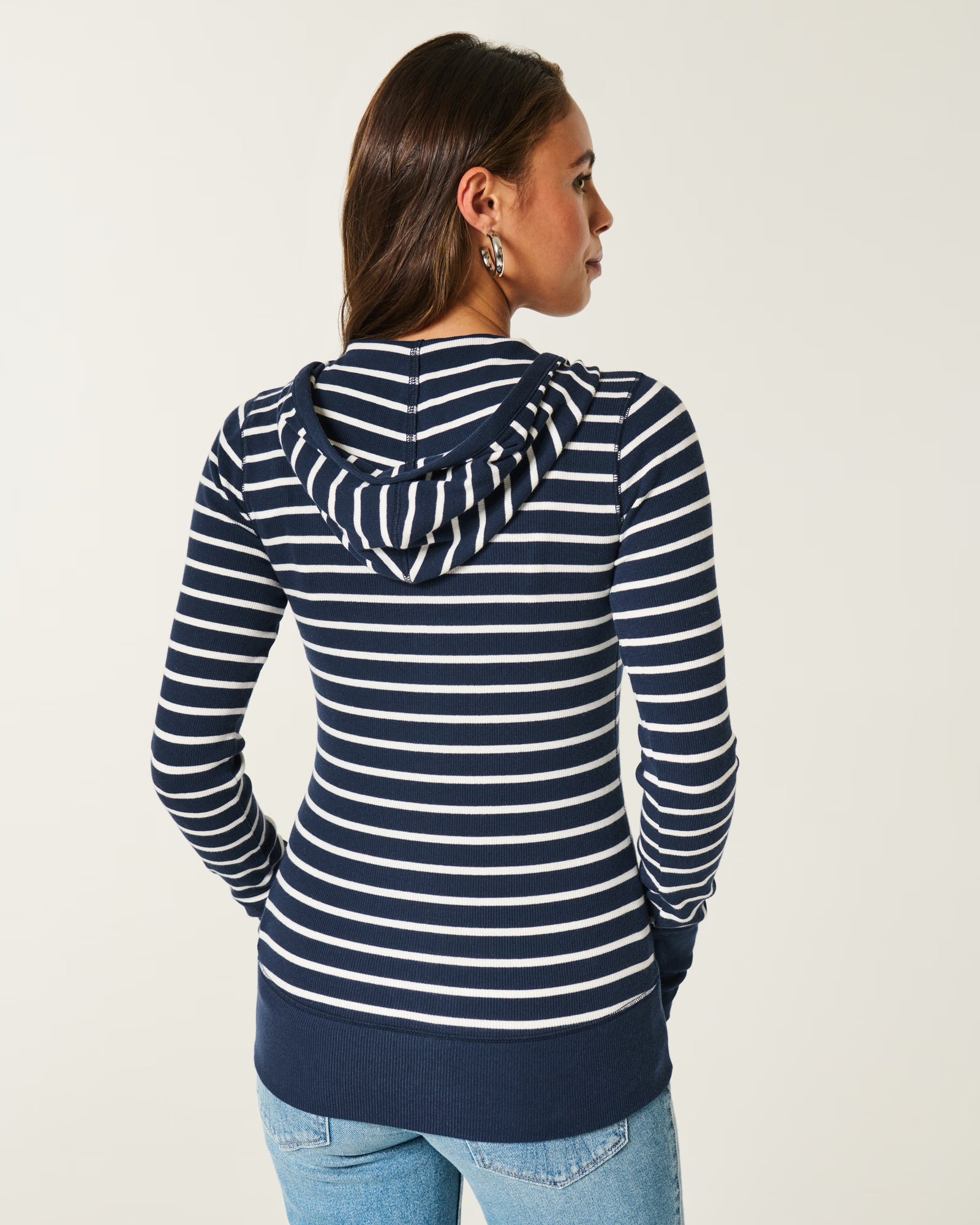 Hollister - Long-Sleeve Hooded Henley