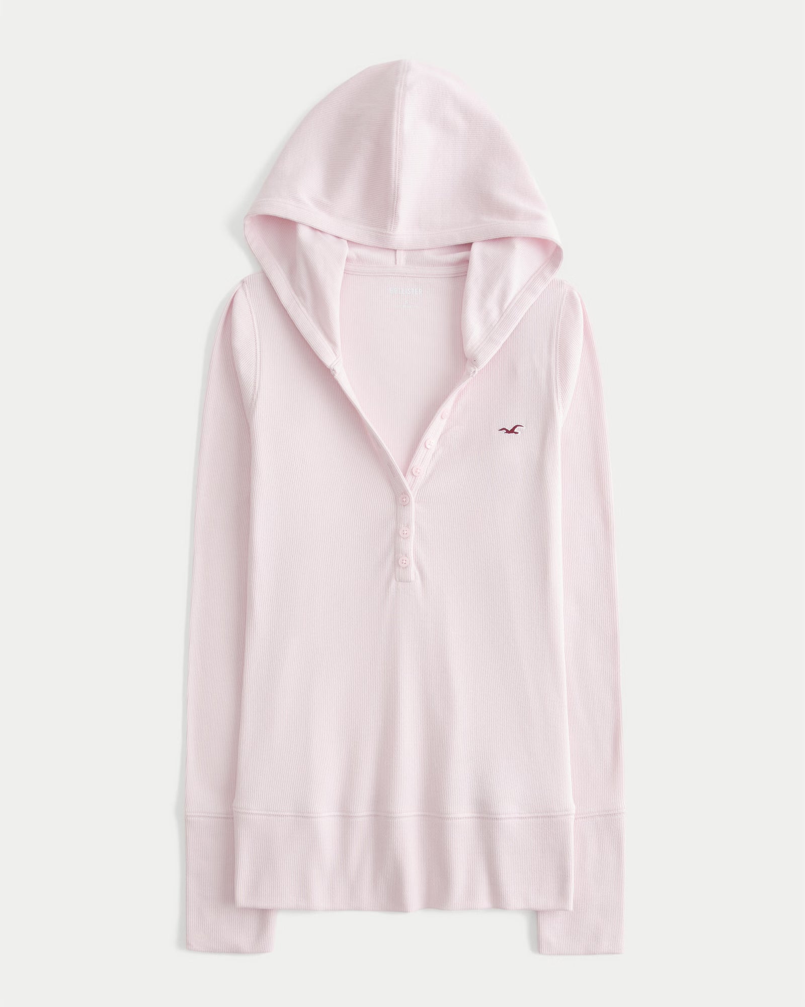 Hollister - Long-Sleeve Hooded Henley