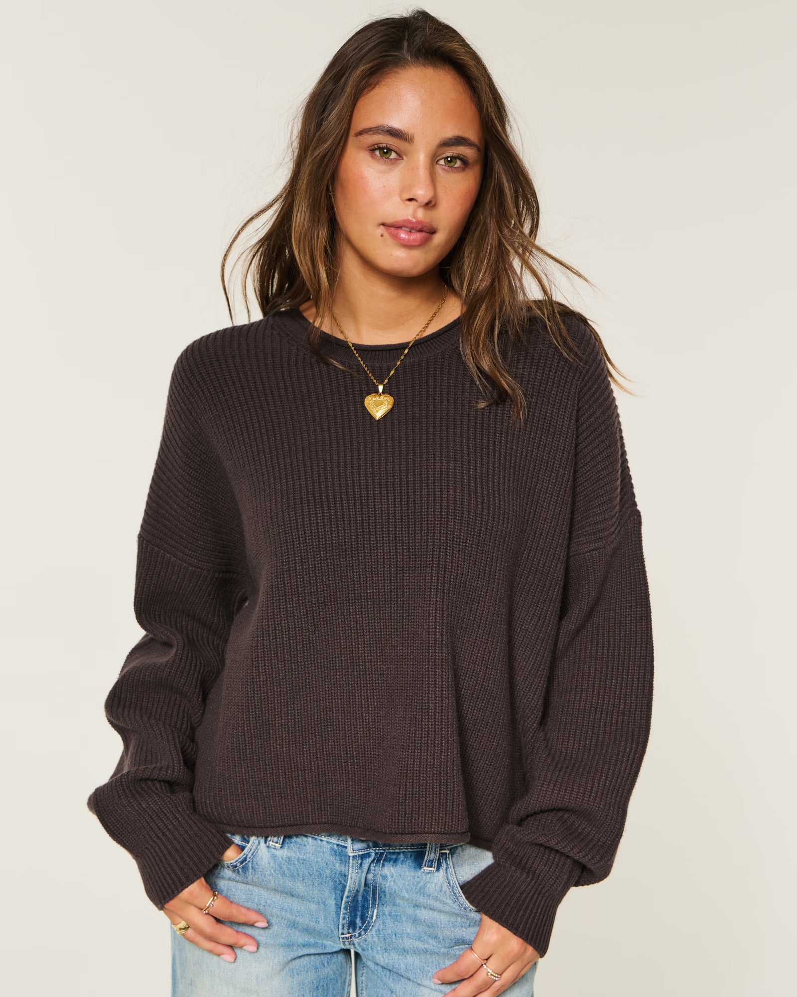 Hollister - Easy Rollneck Crew Sweater