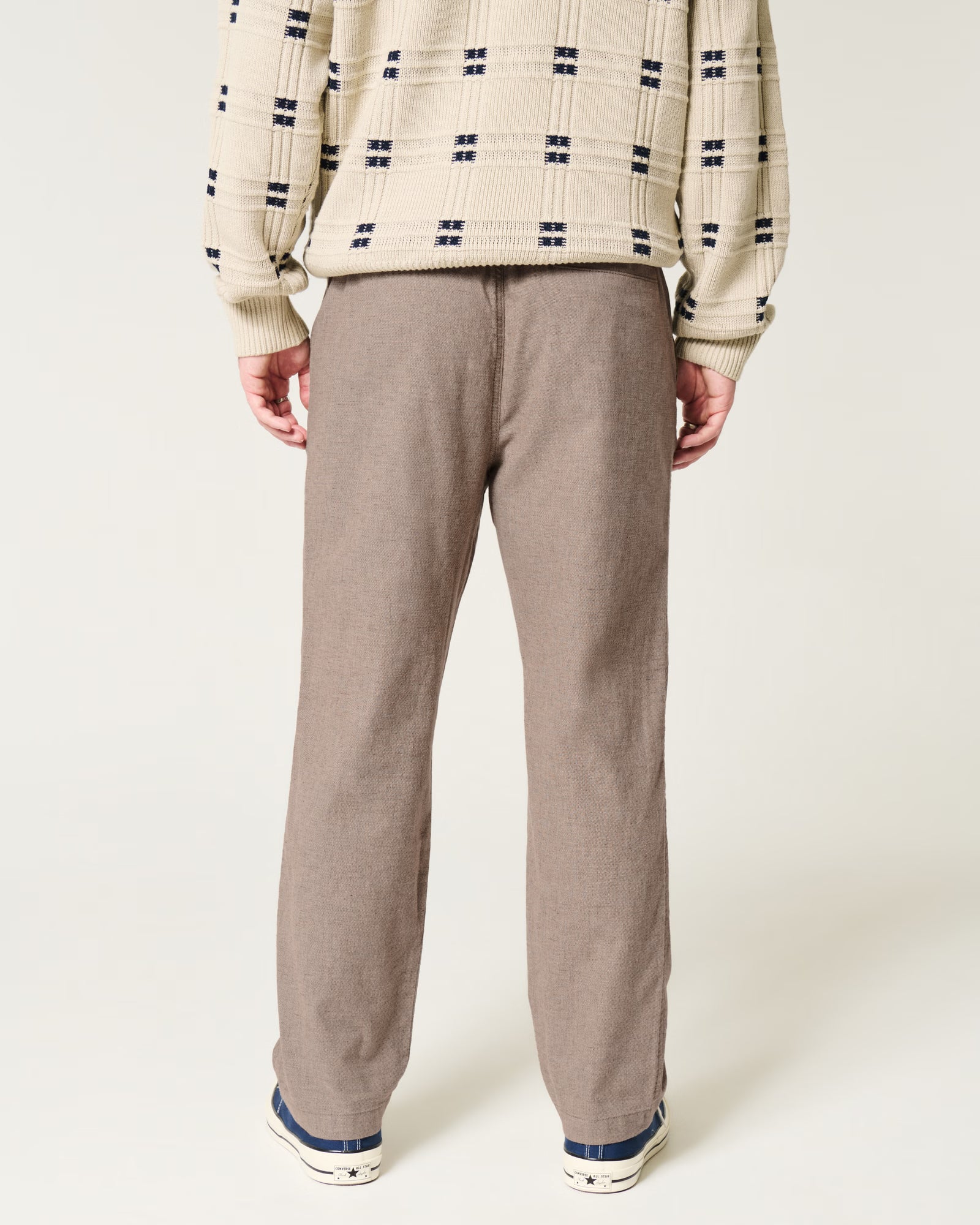 Hollister - Linen-Blend Loose Pull-On Pants IMMEDIATE