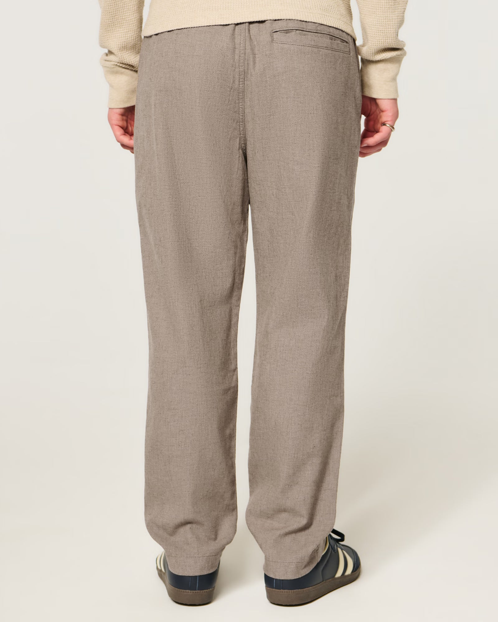 Hollister - Loose Linen-Blend Pull-On Pants