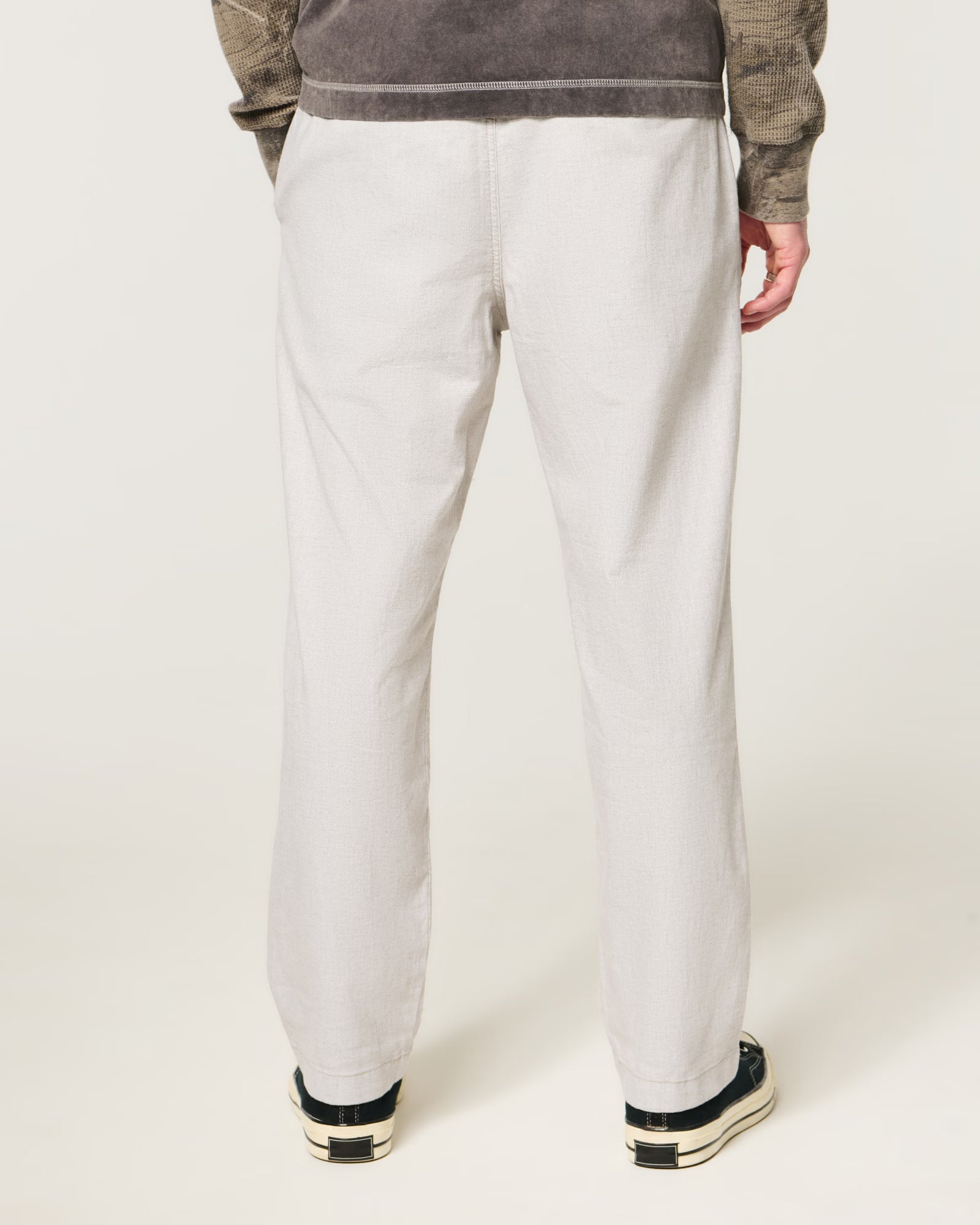 Hollister - Loose Linen-Blend Pull-On Pants