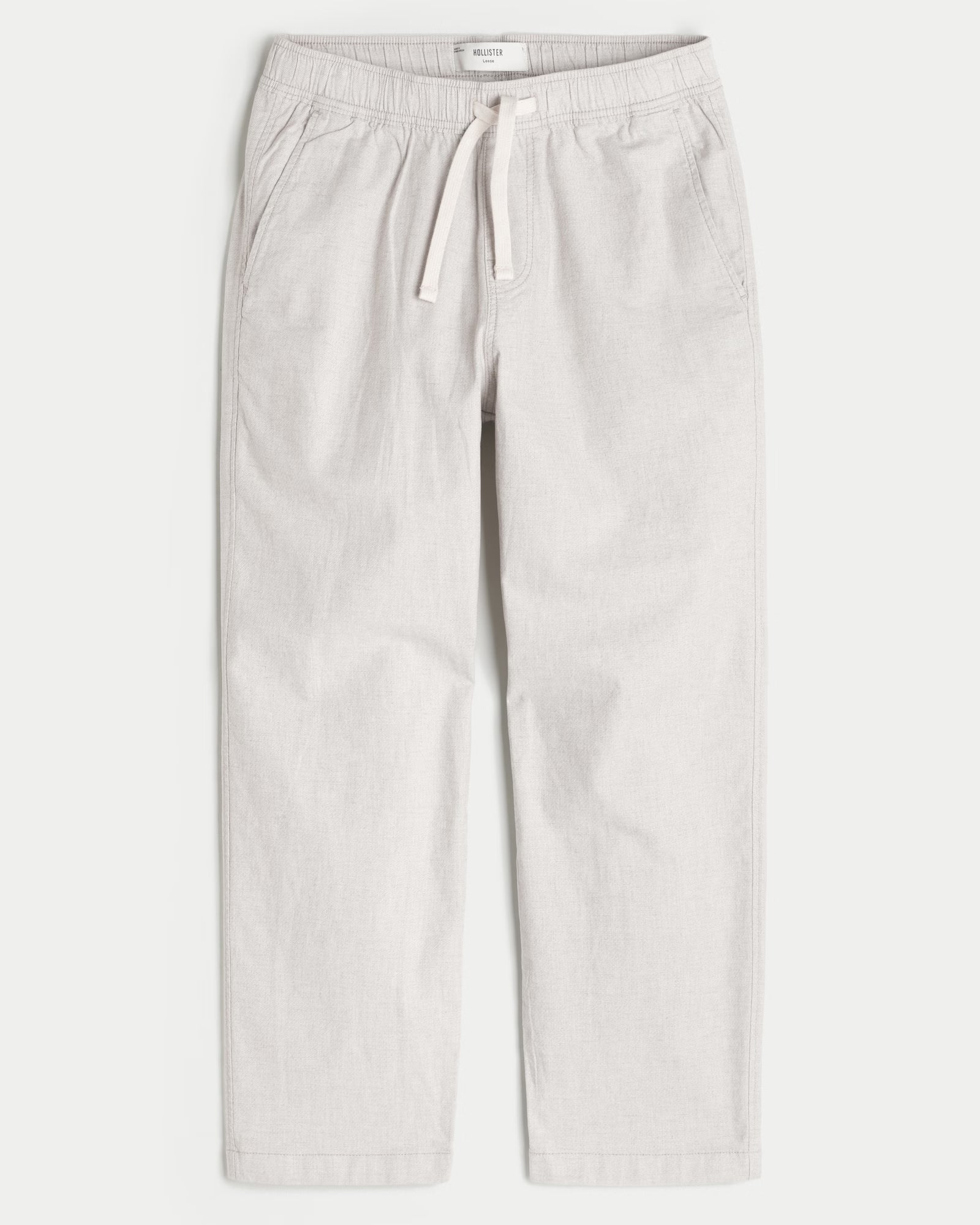 Hollister - Loose Linen-Blend Pull-On Pants