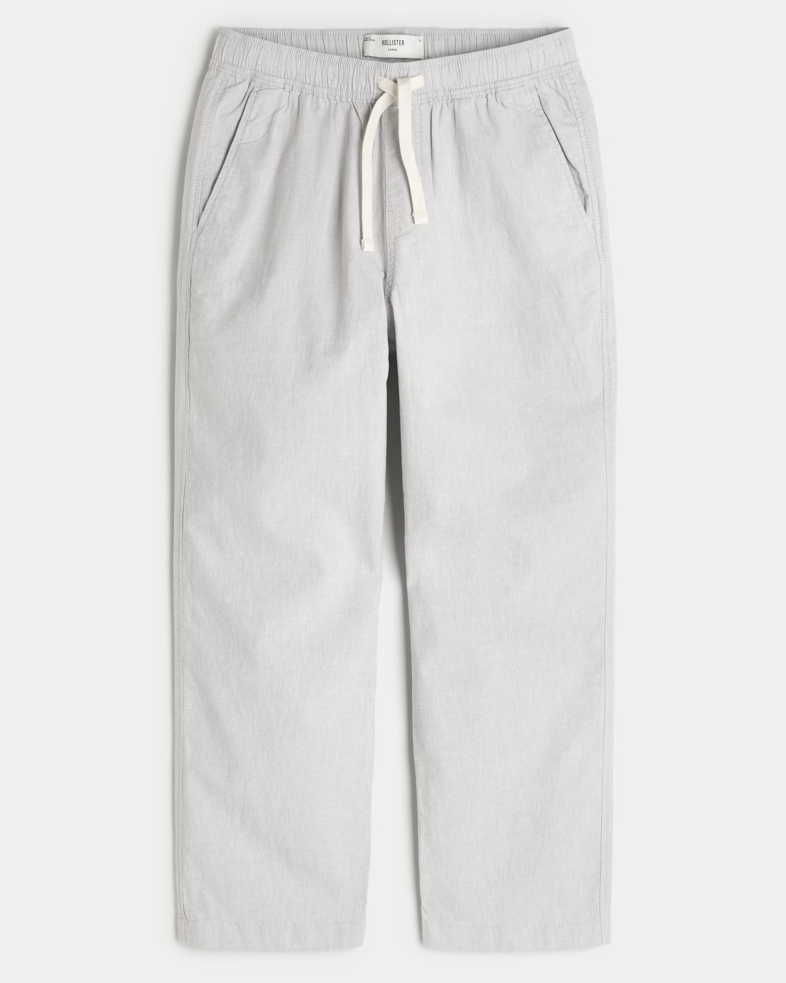Hollister - Loose Linen-Blend Pull-On Pants
