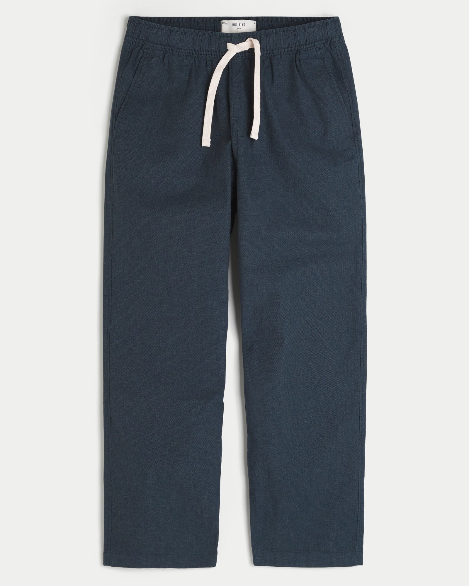 Hollister - Loose Linen-Blend Pull-On Pants