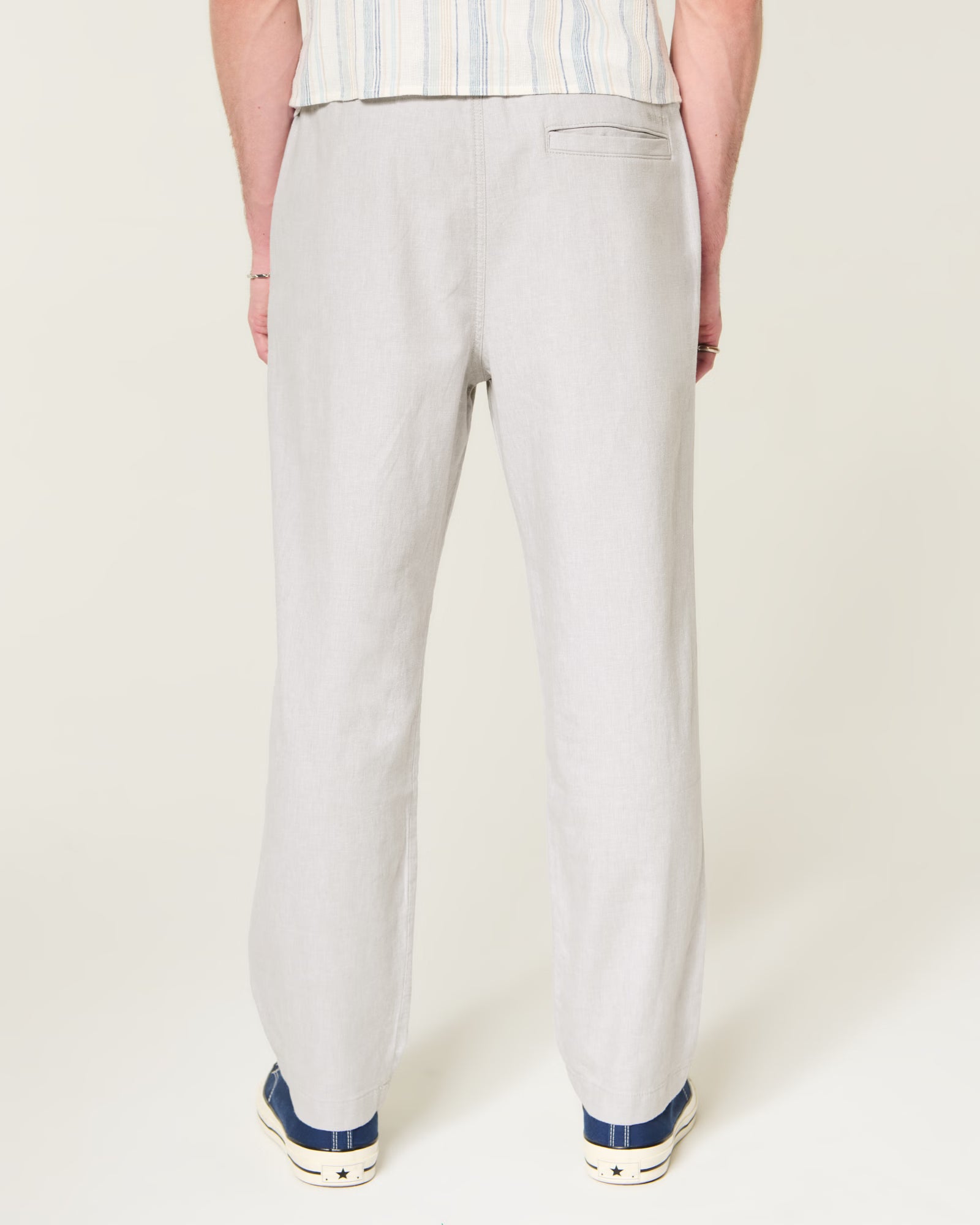 Hollister - Loose Linen-Blend Pull-On Pants