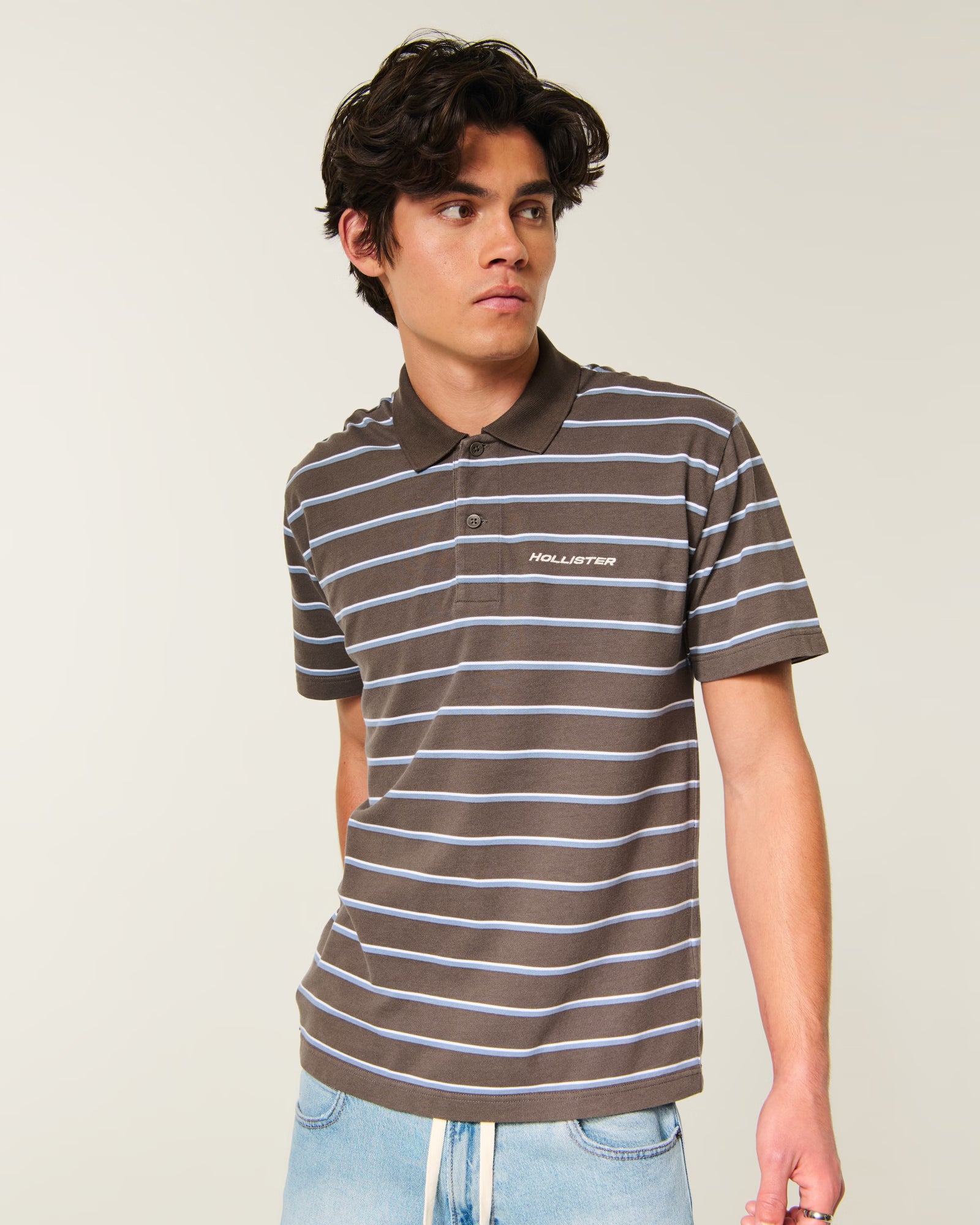 Hollister - Relaxed Striped Polo