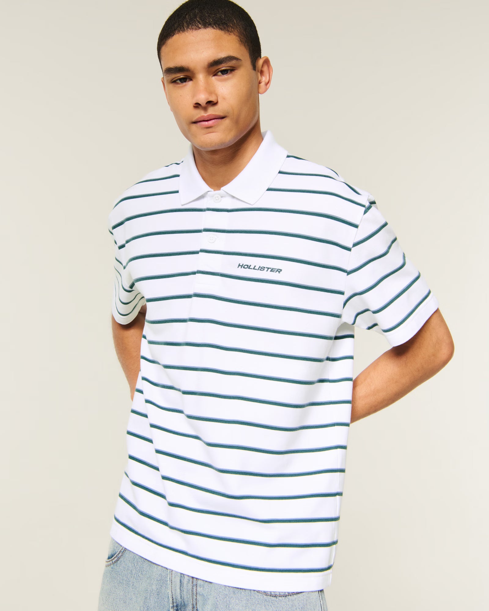 Hollister - Relaxed Striped Polo