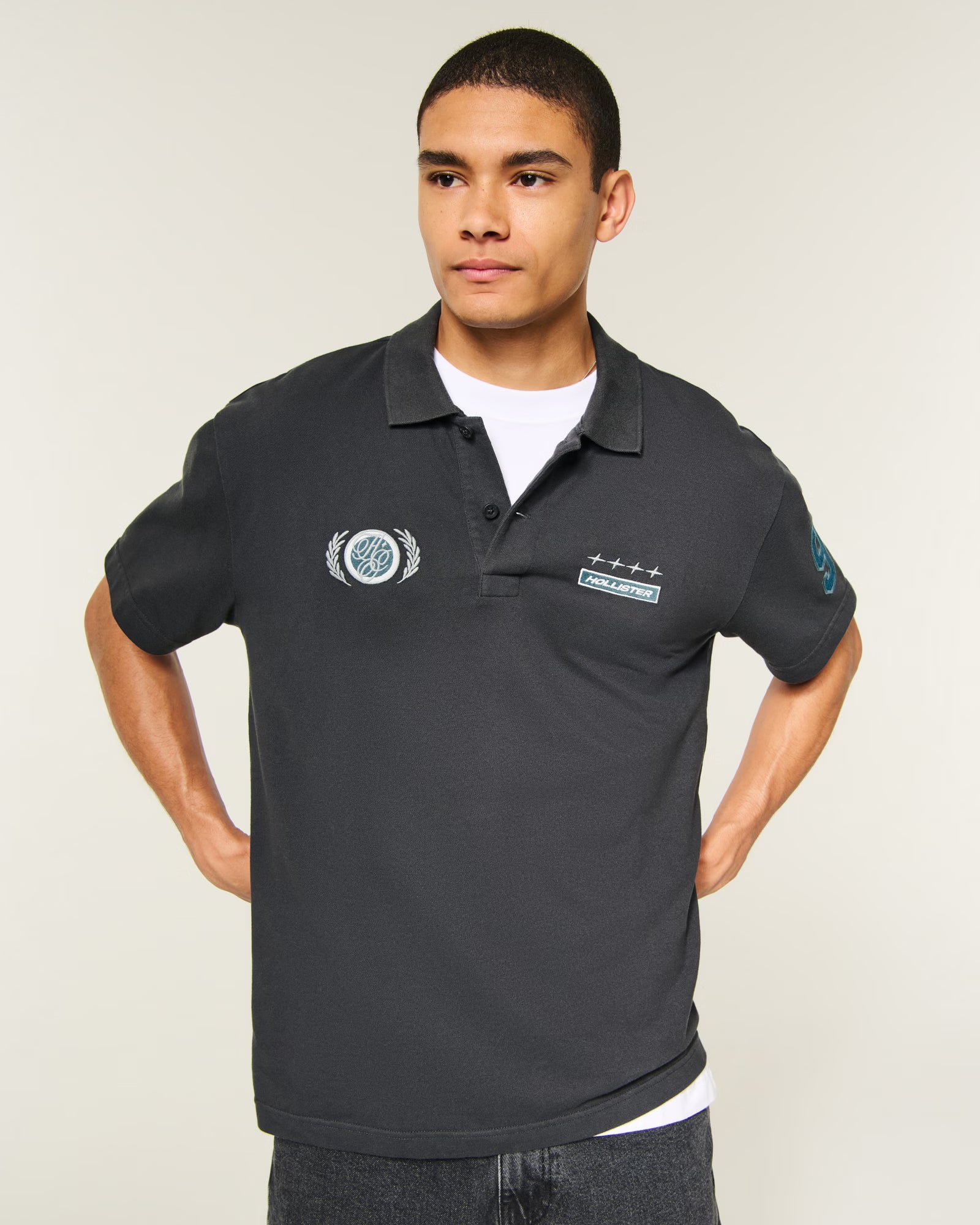 Hollister - Relaxed Striped Polo