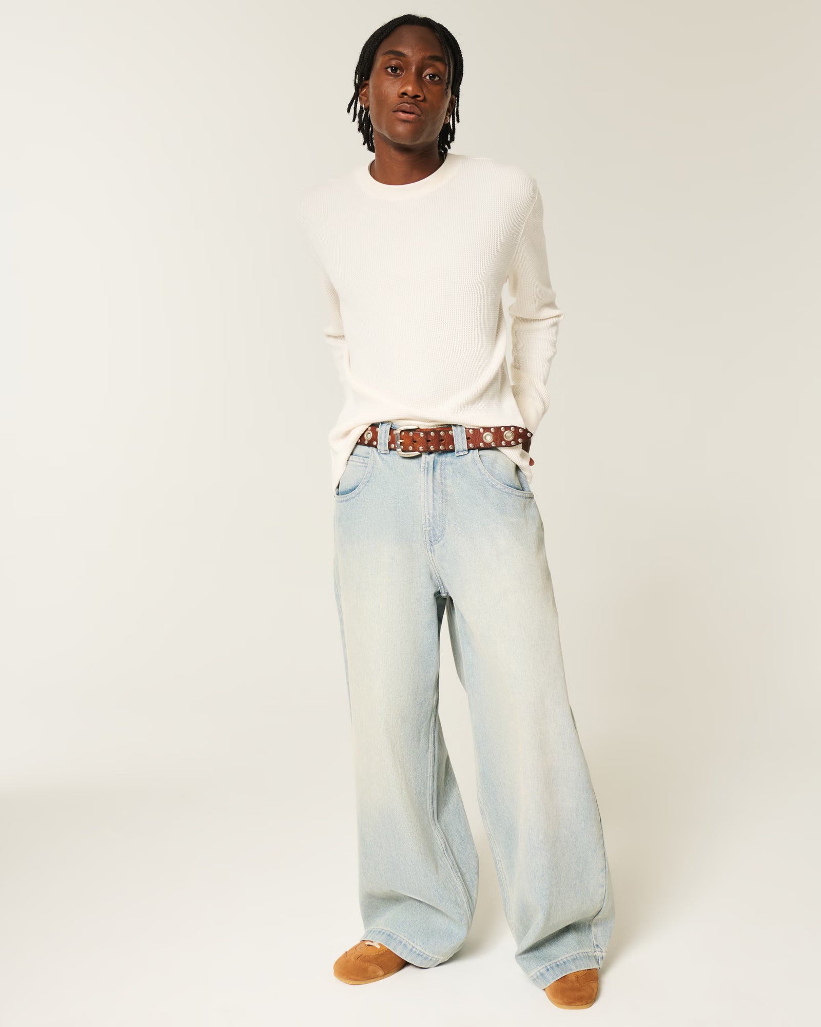 Hollister - Relaxed Thermal Long-Sleeve Crew Shirt IMMEDIATE