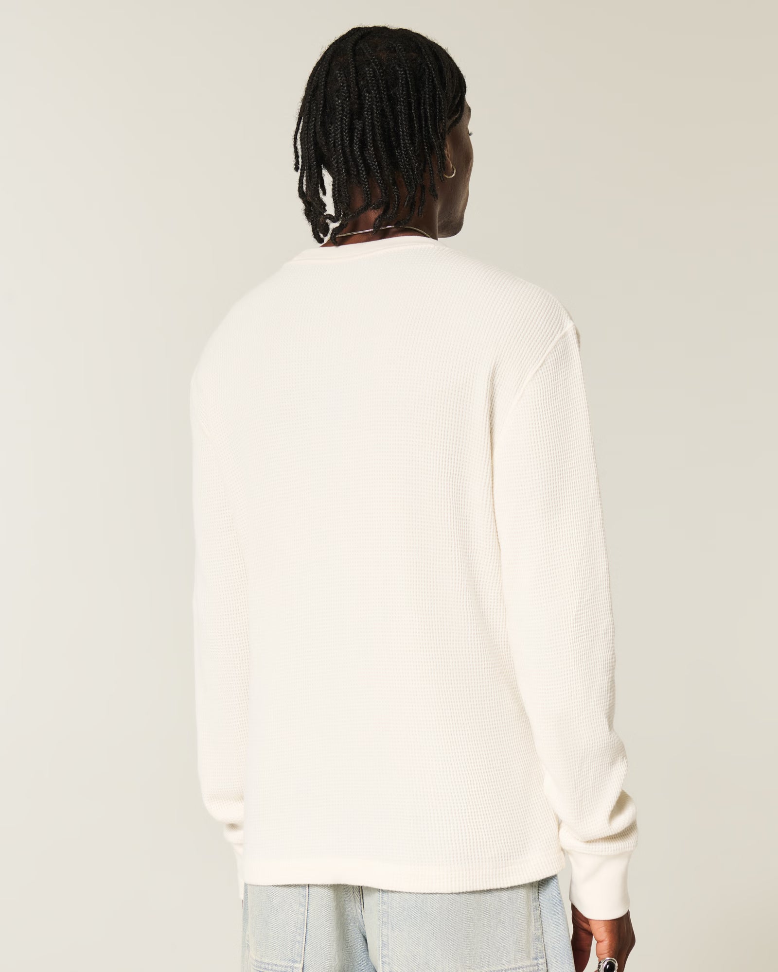 Hollister - Relaxed Thermal Long-Sleeve Crew Shirt IMMEDIATE