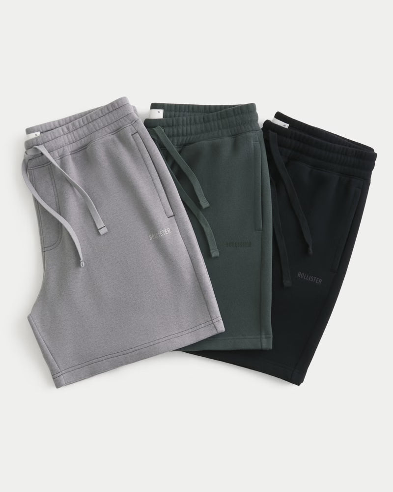 Hollister - Above-the-Knee Baggy Fleece Shorts 3-Pack